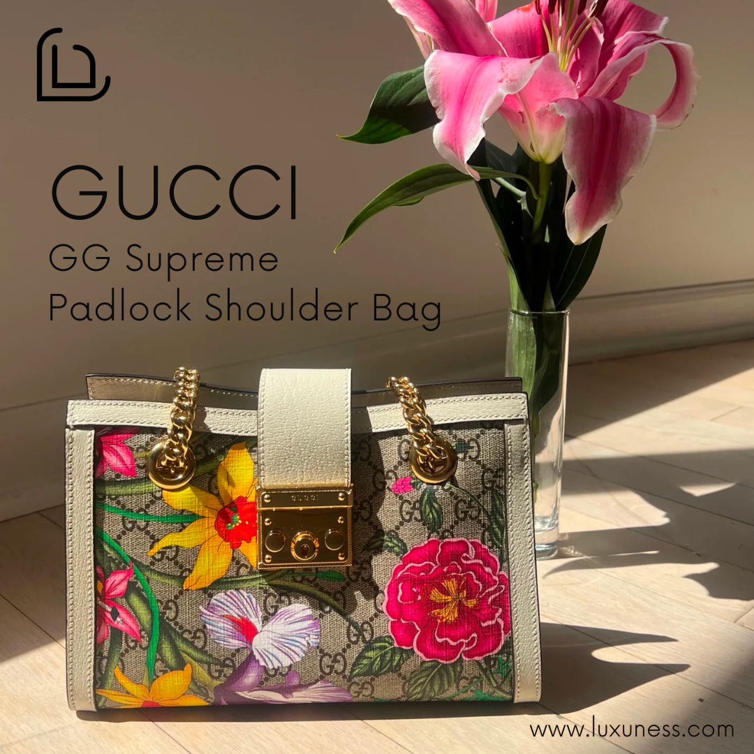 Gucci padlock discount supreme shoulder bag