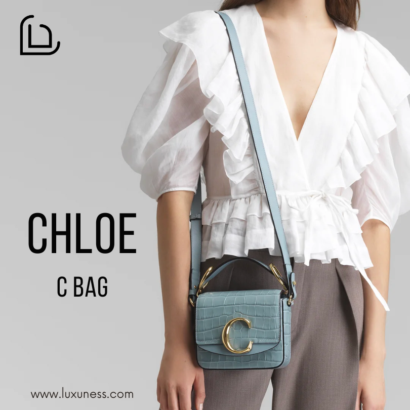 Chloe c bag blue Clearance