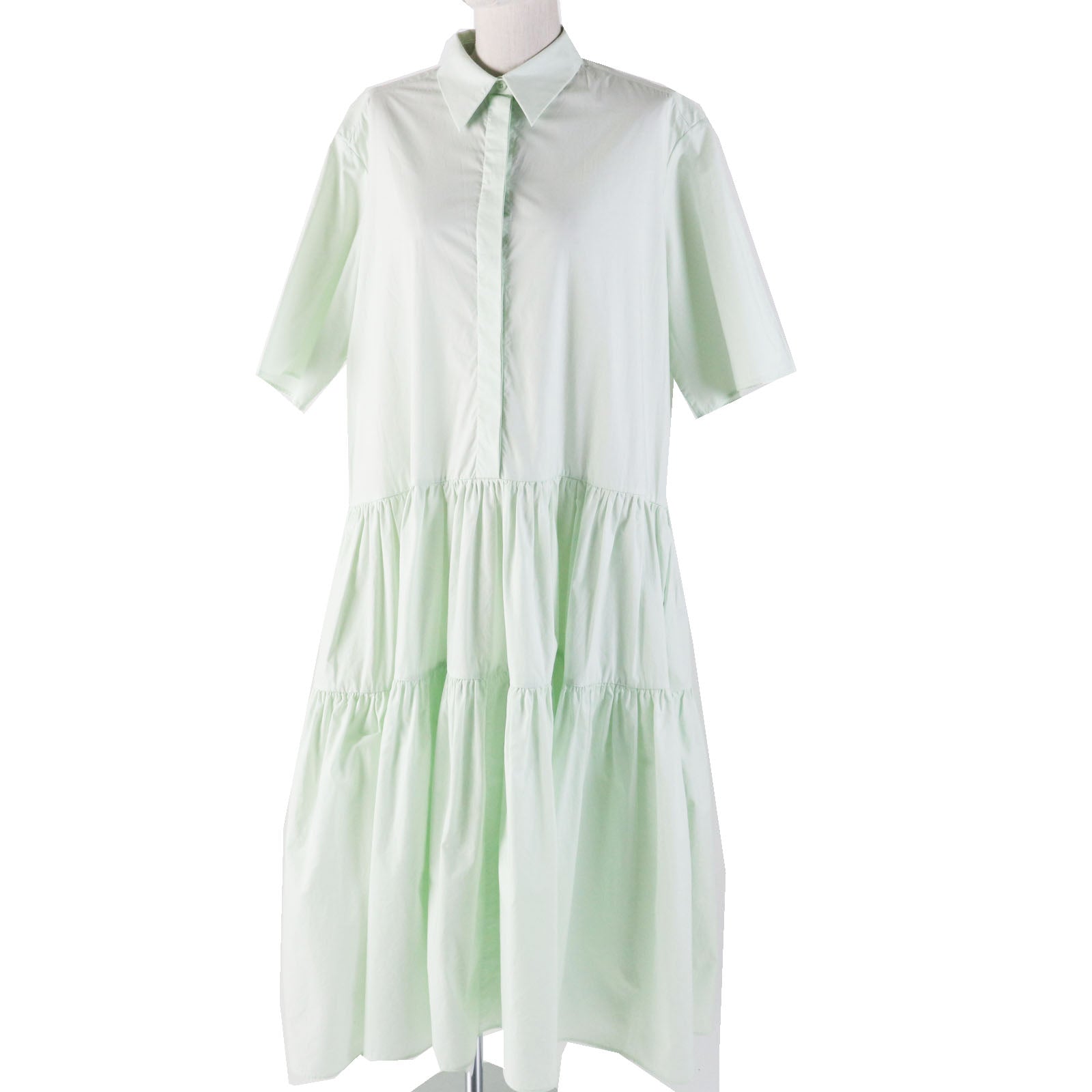 Cecilie Bahnsen Primrose Cotton Dress Green Pre-owned
