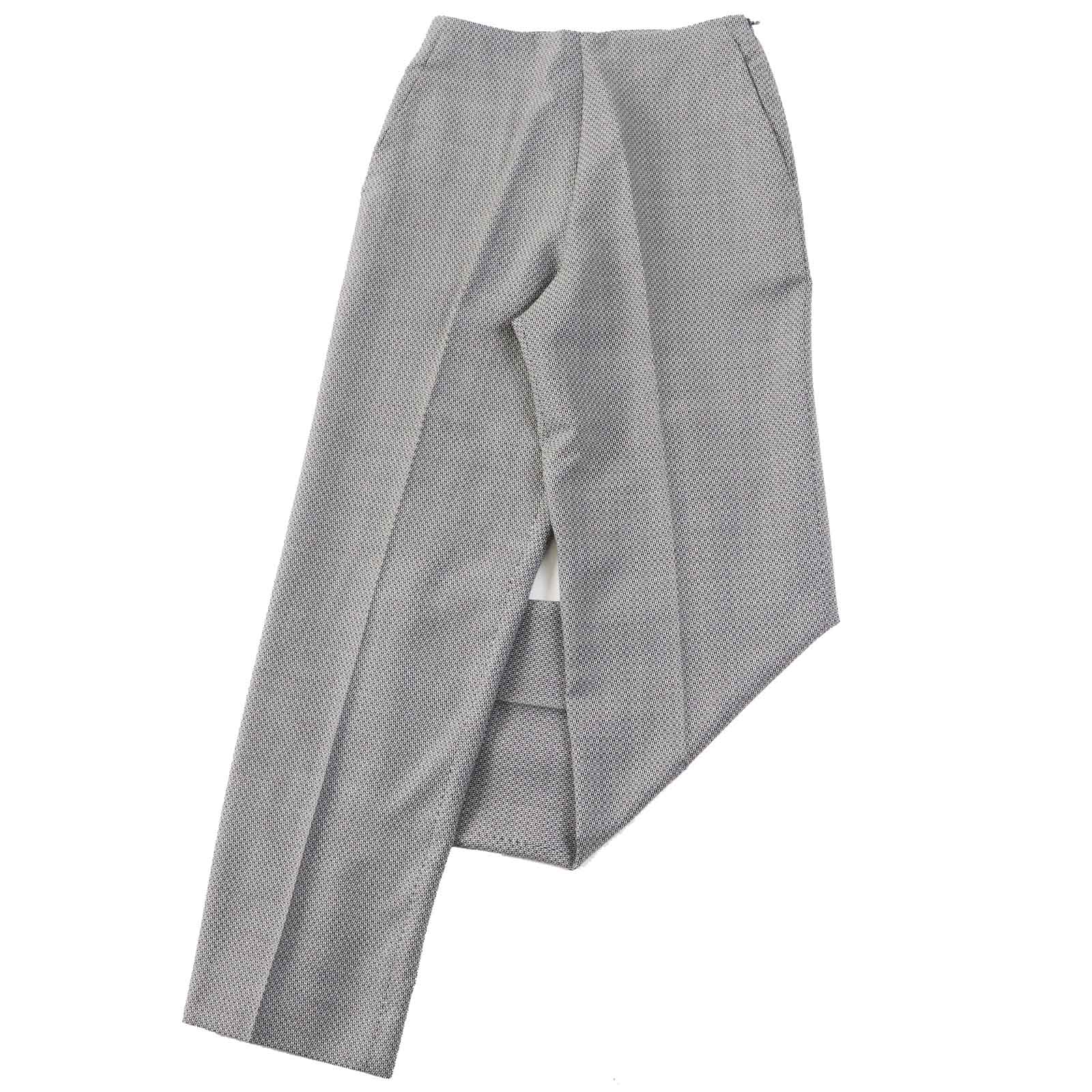 HERMES Vintage Wool Silk H Pattern Pants