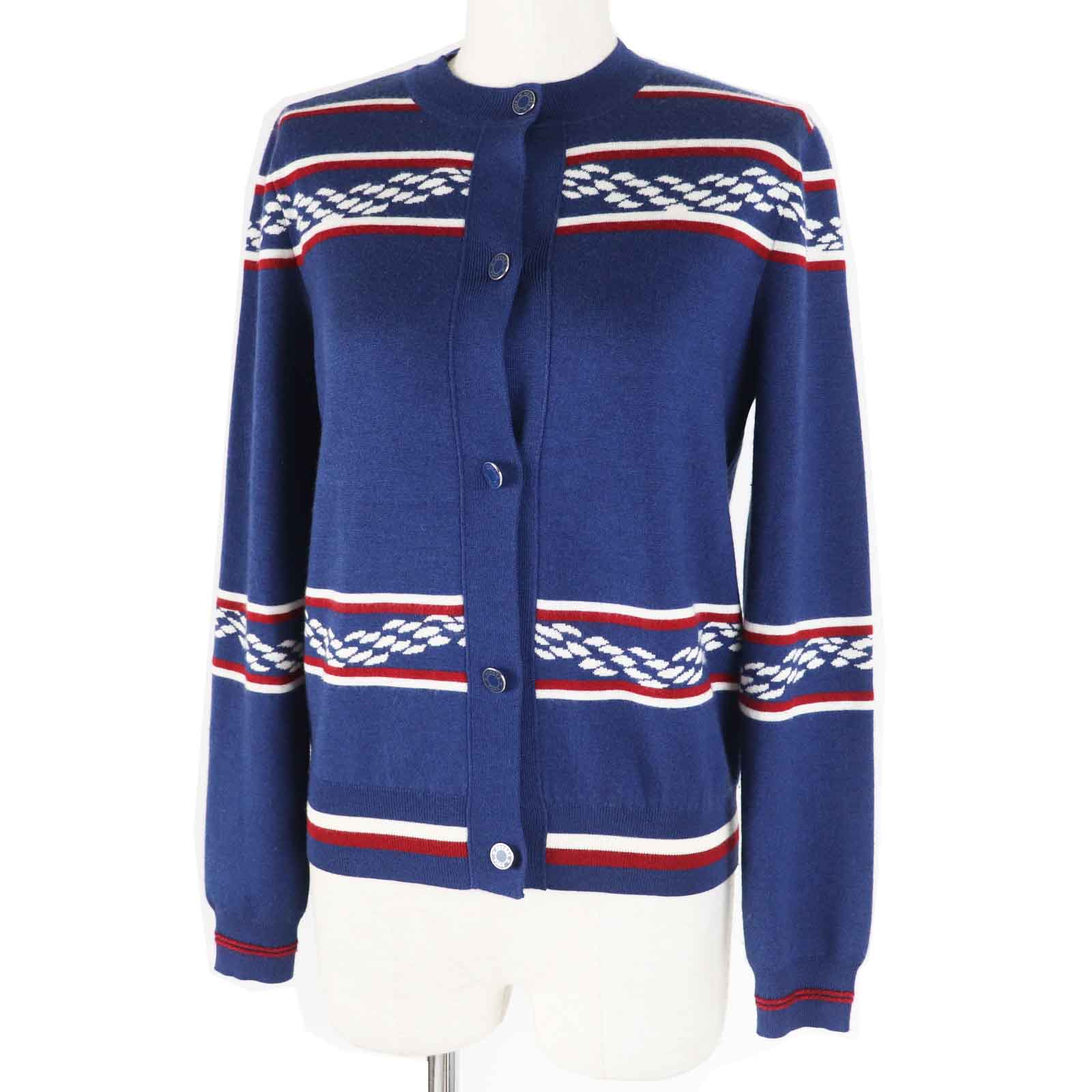 Hermes Cashmere Silk Knit Cardigan Women