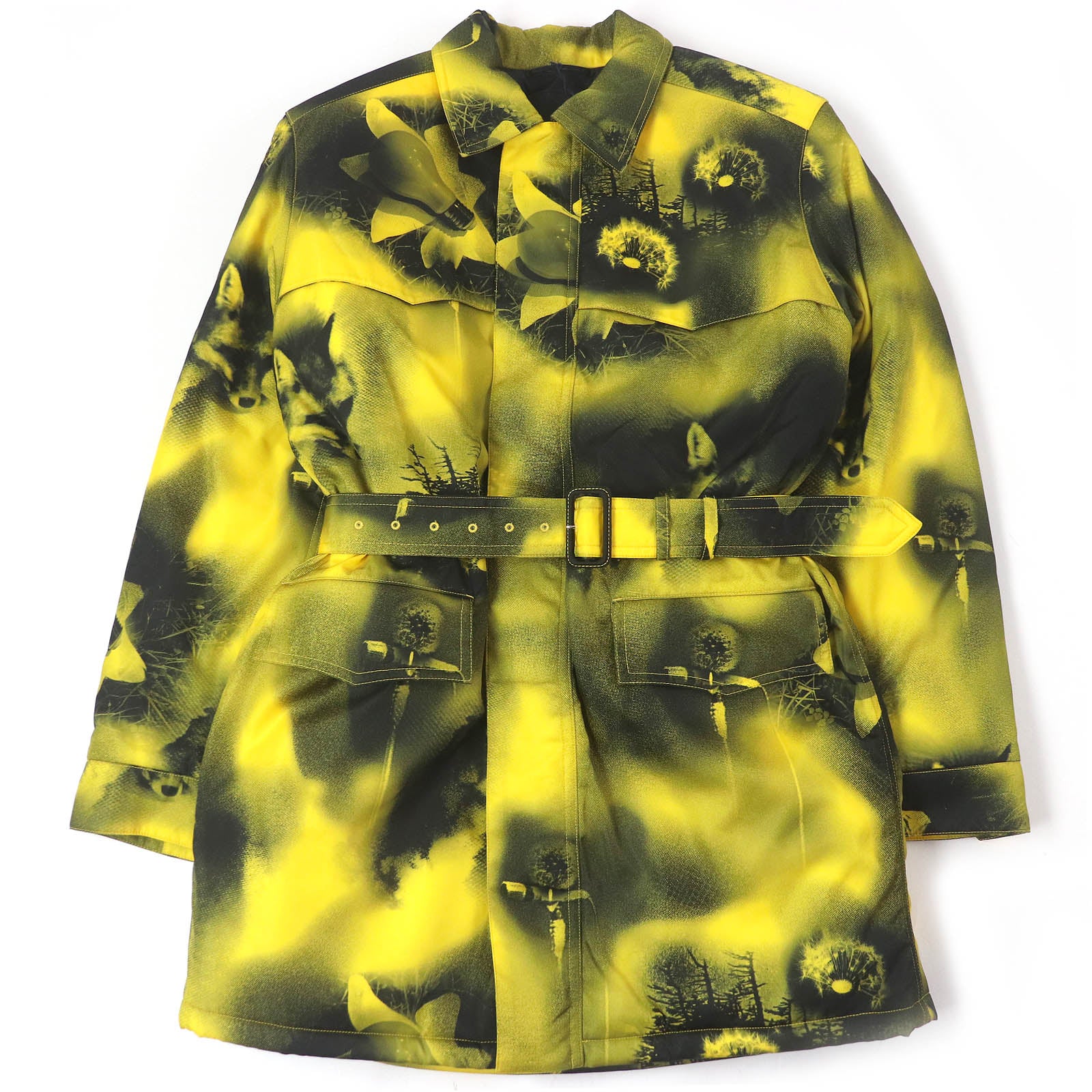 Prada Re-Nylon Triangle Logo Padded Coat