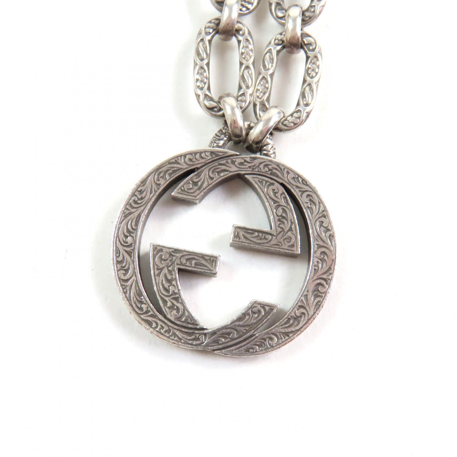 Gucci Interlocking G Arabesque AG925 Necklace