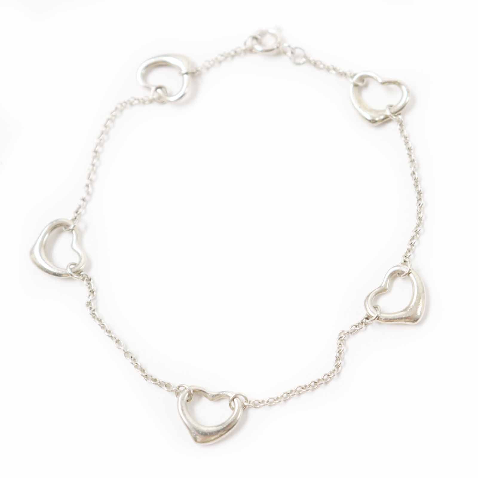 Tiffany&Co. Open Heart 5P Bracelet Silver Bracelet