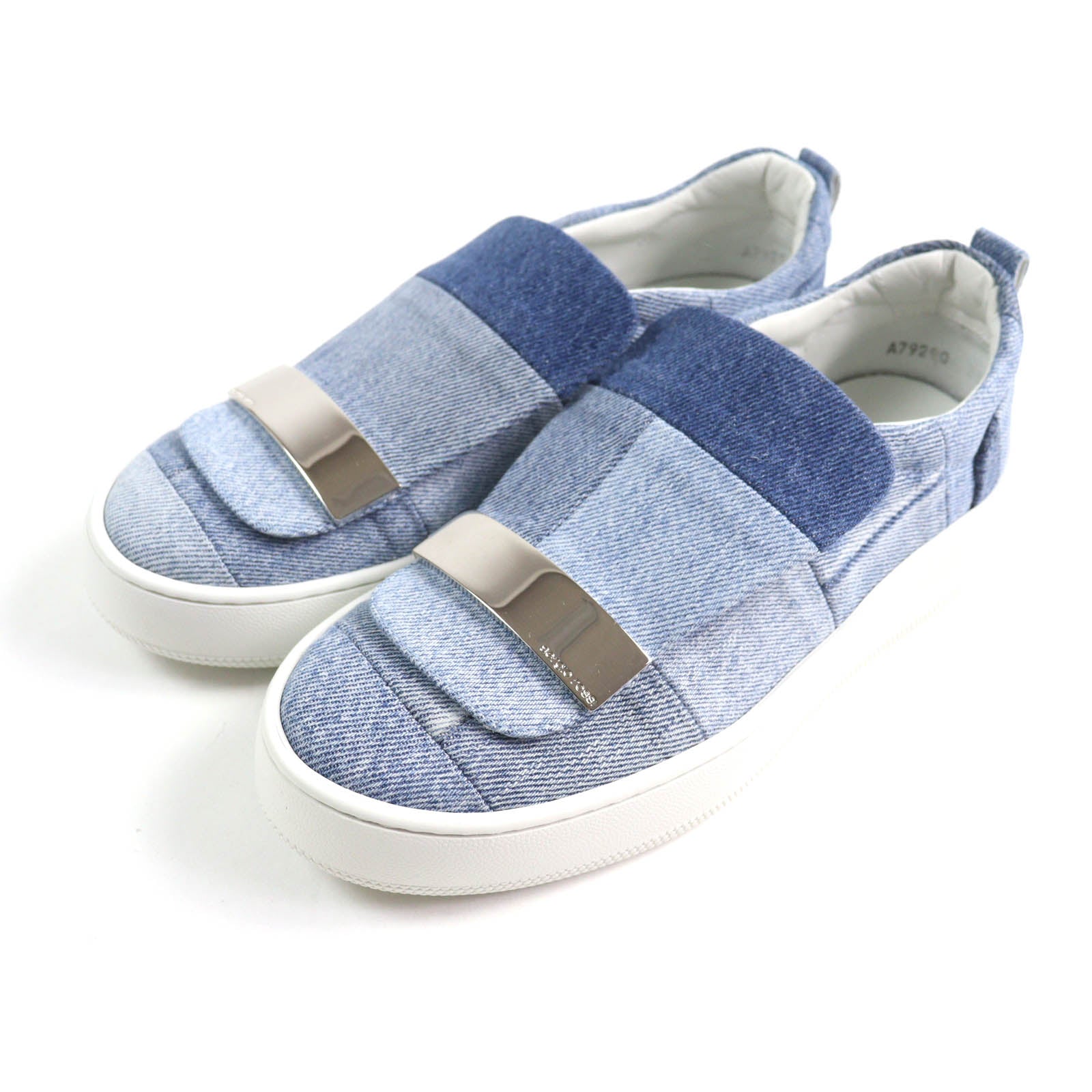 Sergio Rossi Levis sr1 ADDICT Patchwork denim sneakers – LuxUness
