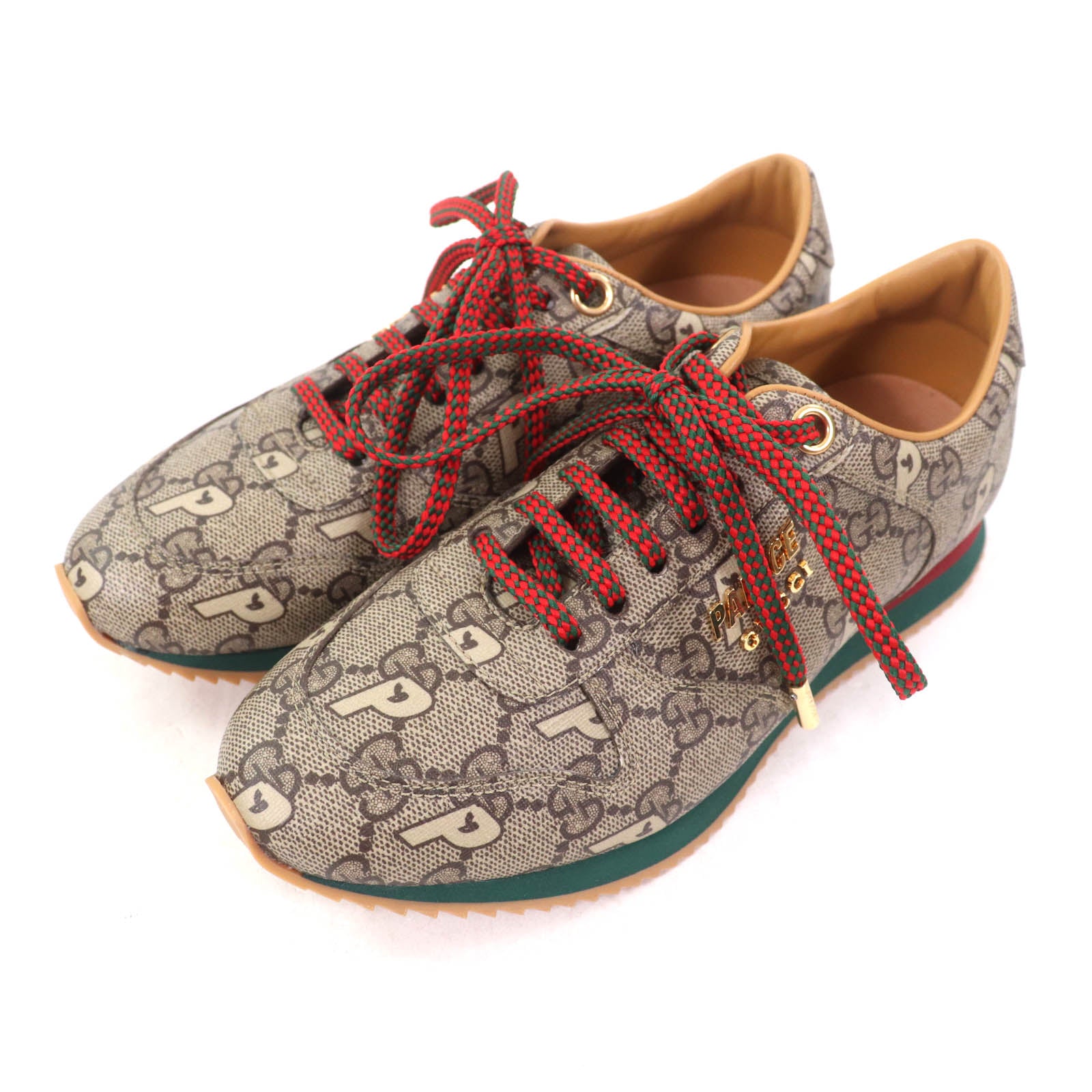Gucci Palace Palace GG Supreme Metal Logo Lace-up Sneakers