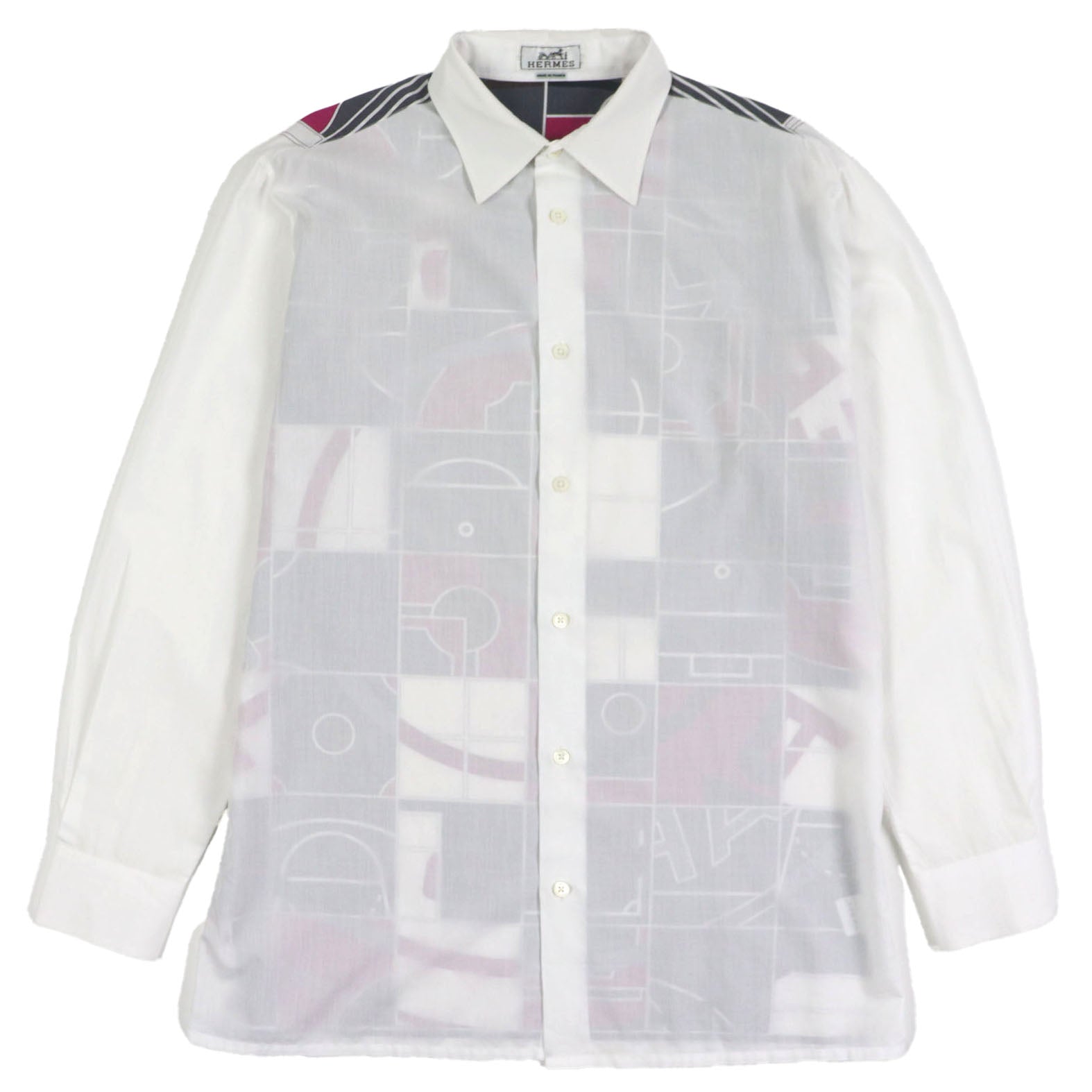 Hermes Mosaic Giant Cotton Shirt