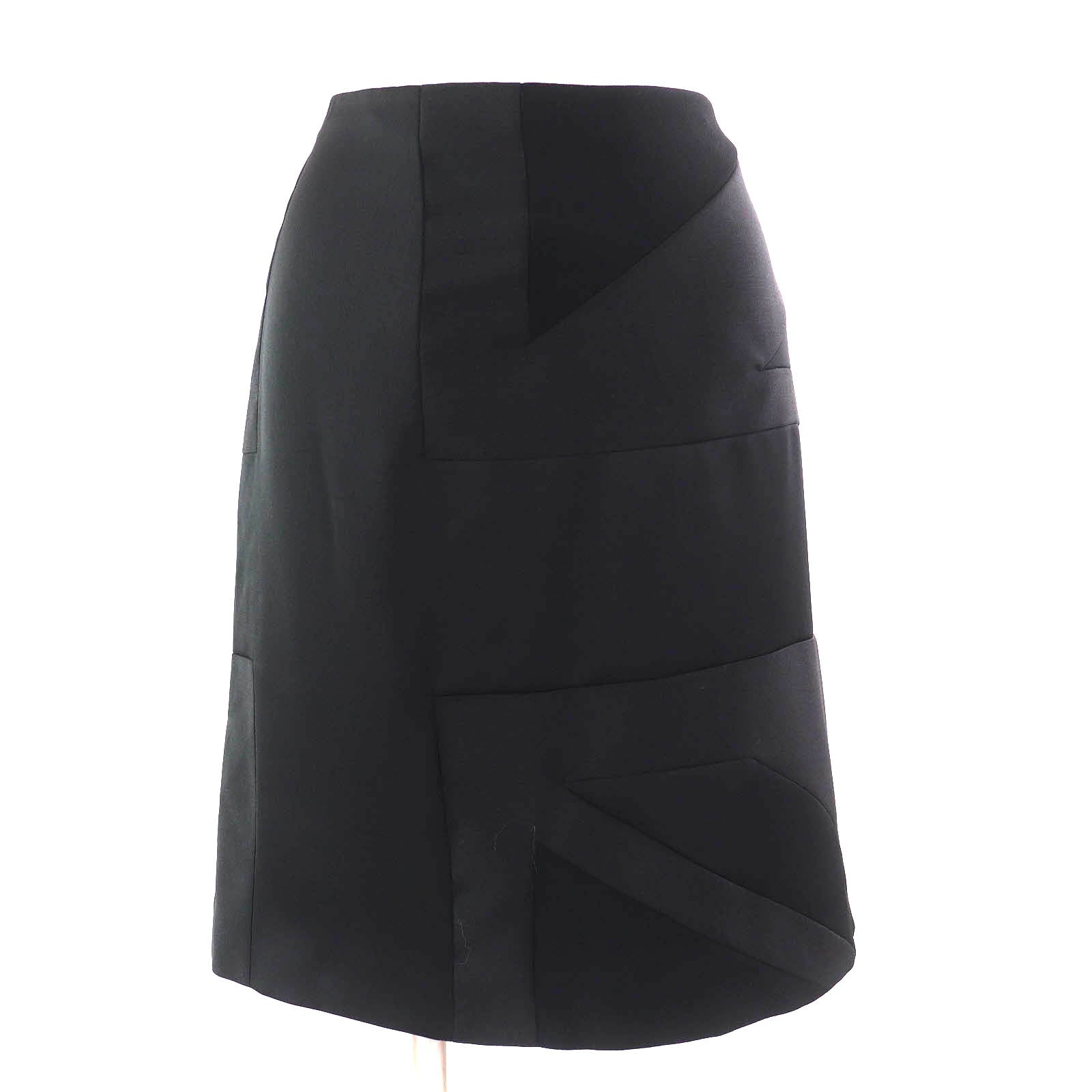 Burberry Union Jack Asymmetrical Polyester Skirt