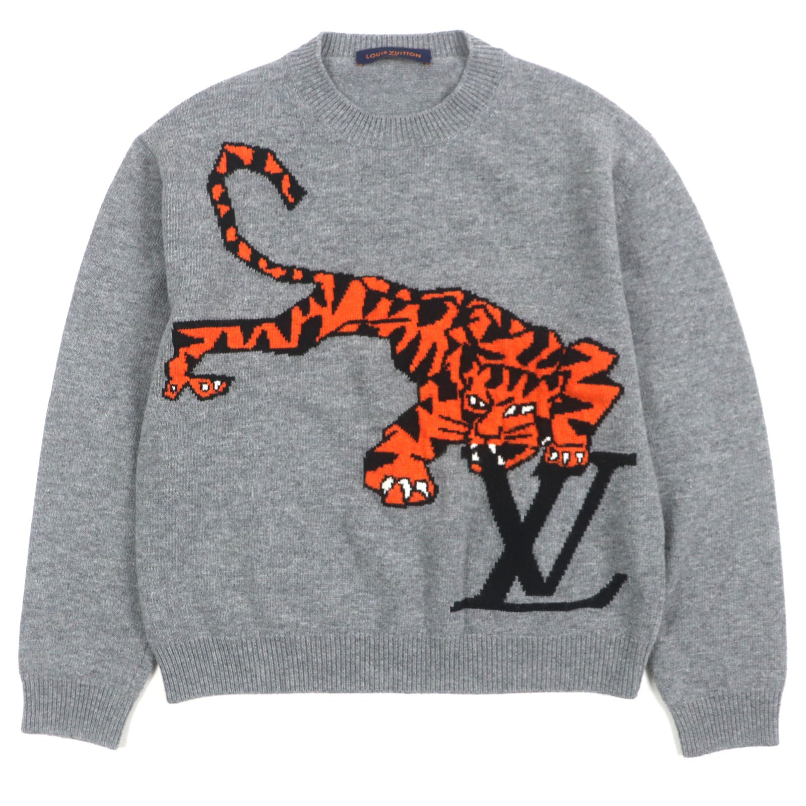 Louis Vuitton Tiger Intarsia Amen Break Wool Knit