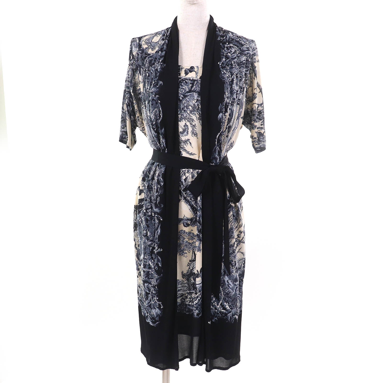 Hermes FANTAISIE PITTORESQUE Chiffon Dress