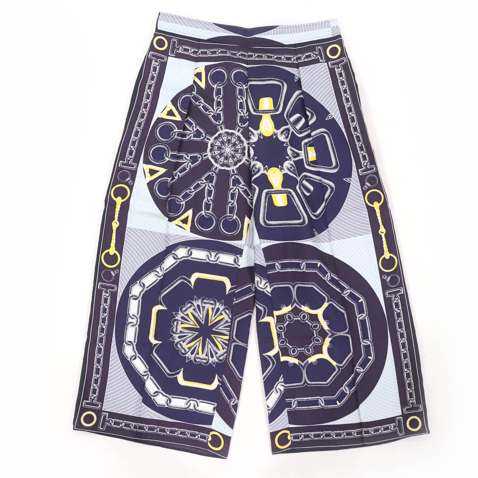 Hermes Kaleidoscope Effect Silk Pants