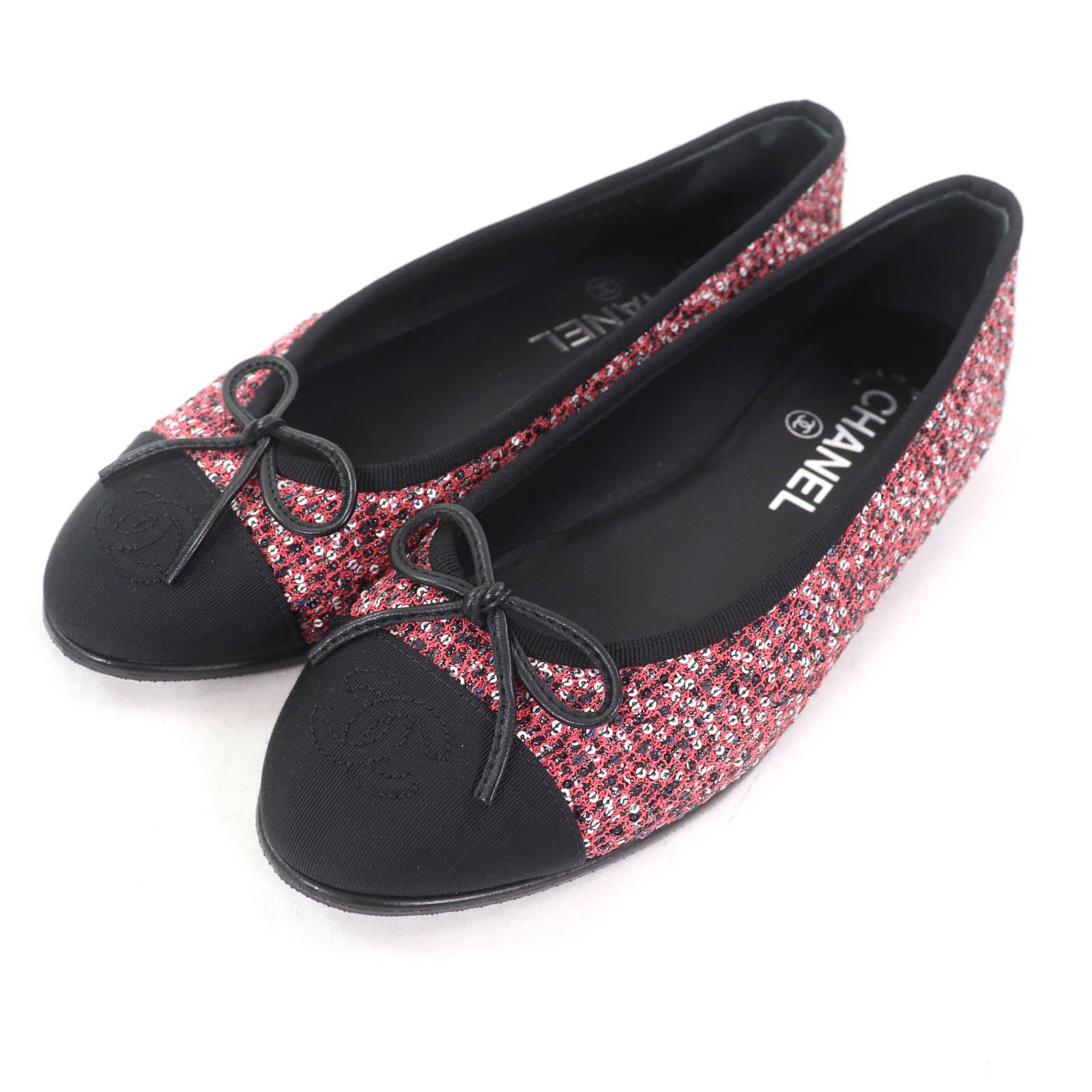 Chanel Sequin Ballet Flats