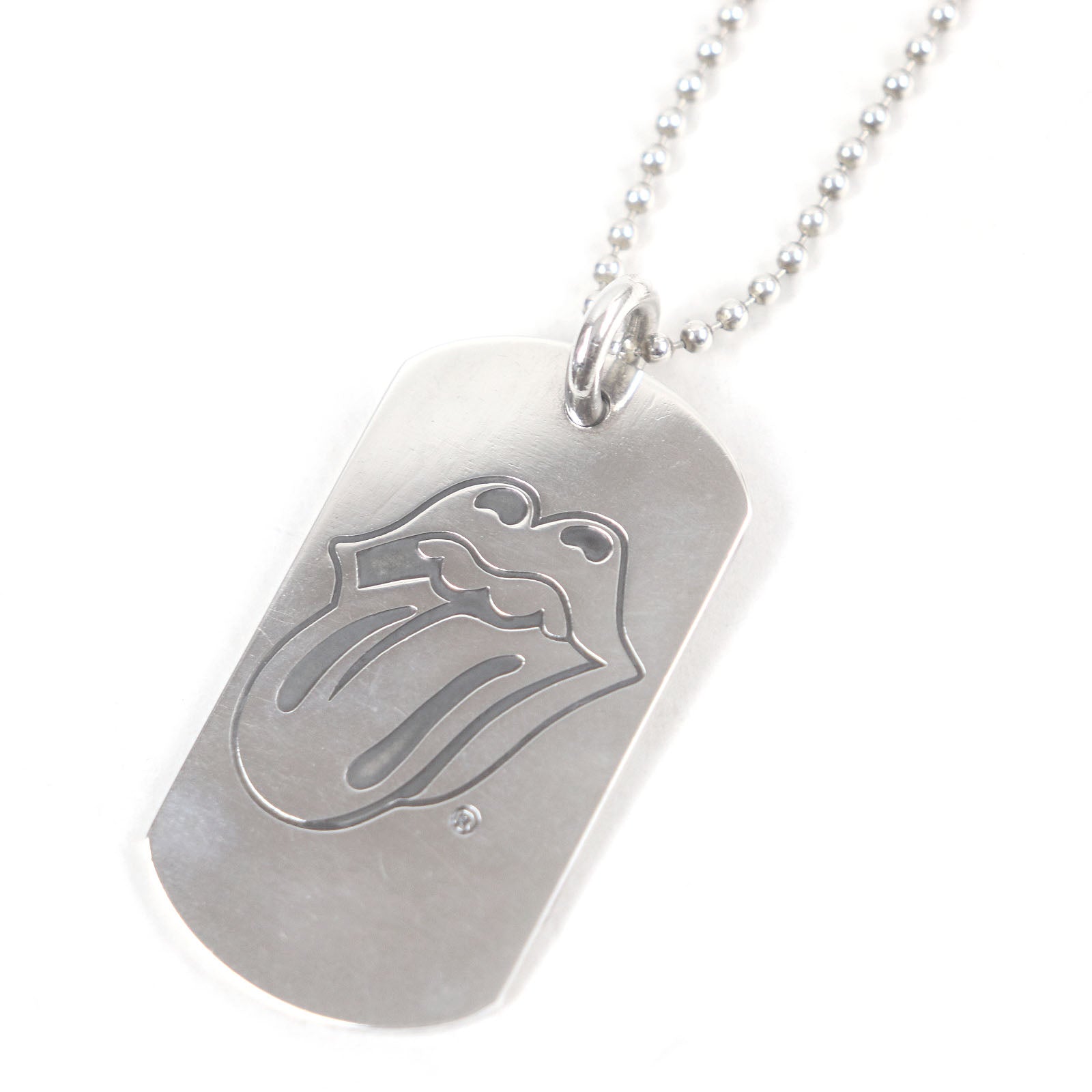 Chrome Hearts Rolling Stones Lip & Tongue Necklace Pendant