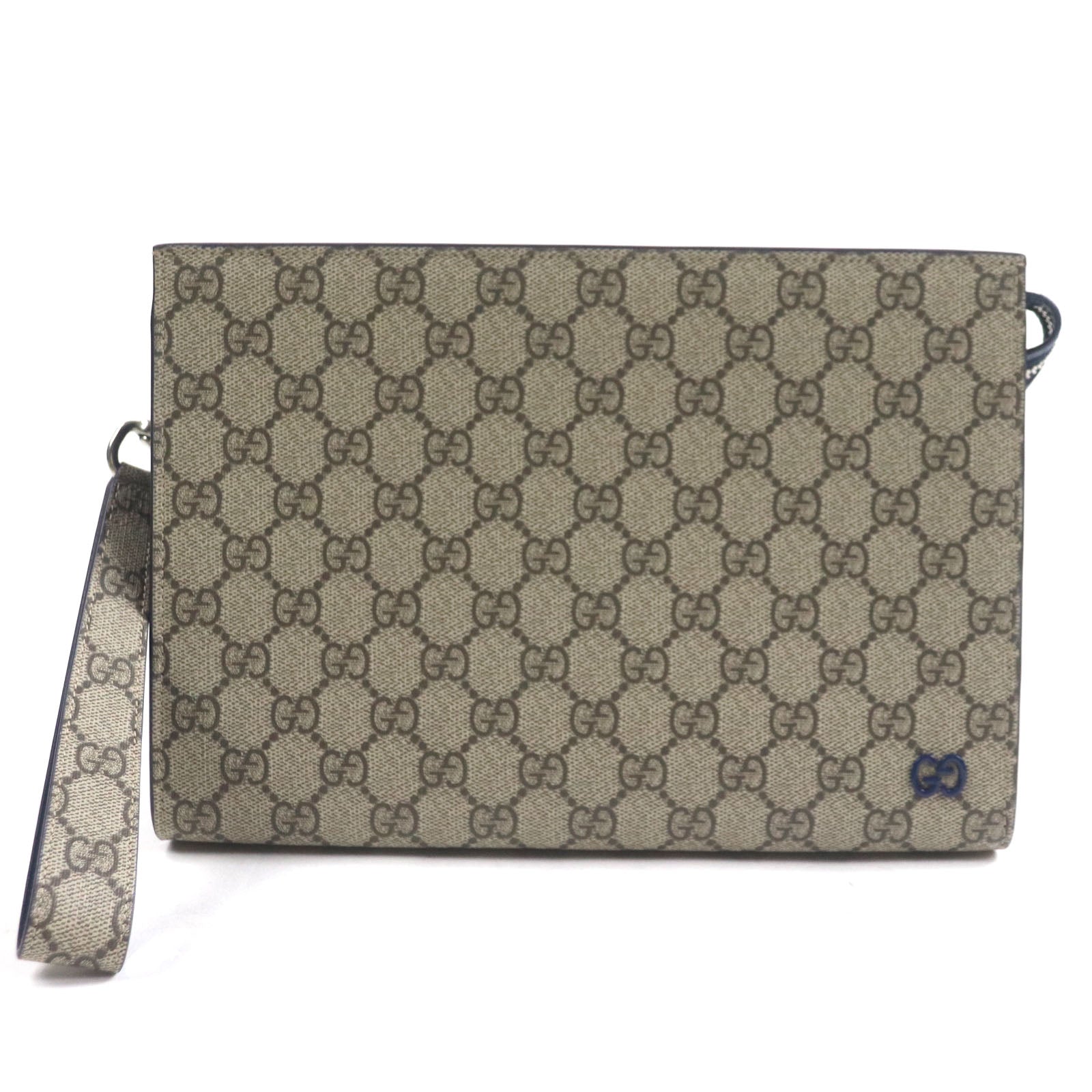 Gucci GG Supreme Canvas Clutch Bag