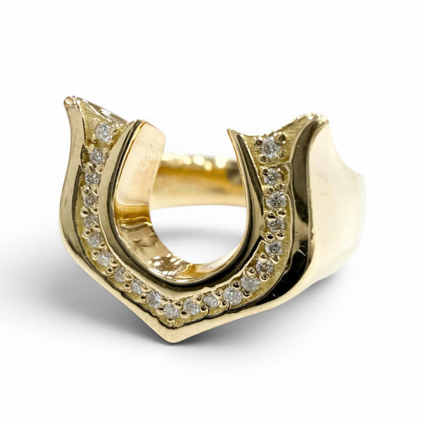 Gardel Horseshoe Au750 Diamond Ring