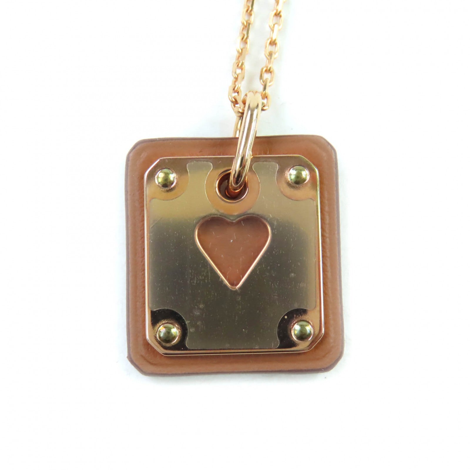 Hermes Asdukur Heart Necklace
