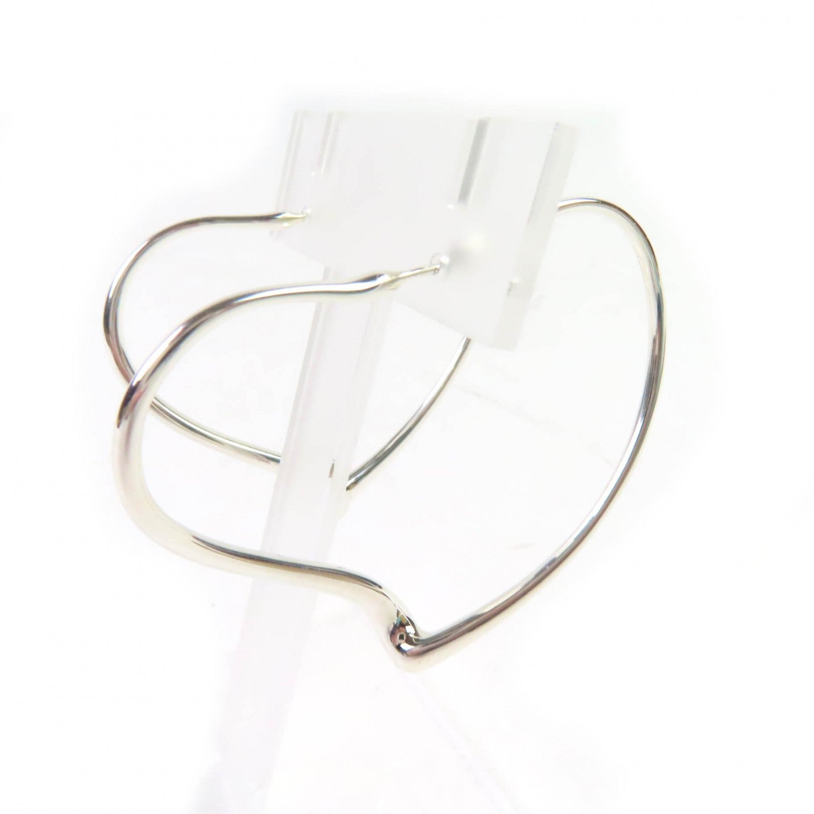 Tiffany & Co. Open Heart Silver Earrings