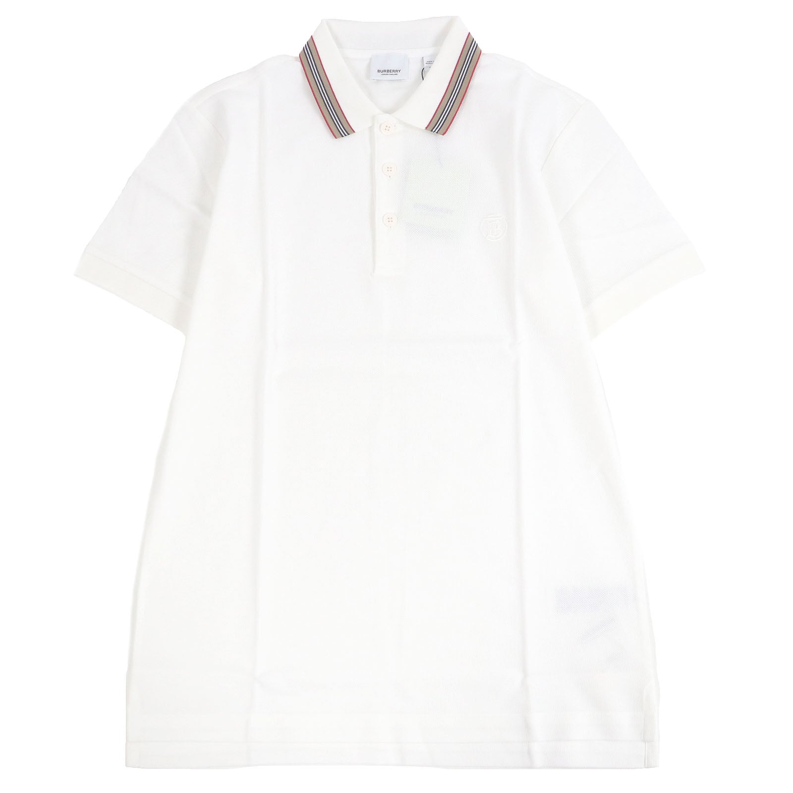 Burberry TB logo embroidery cotton polo shirt