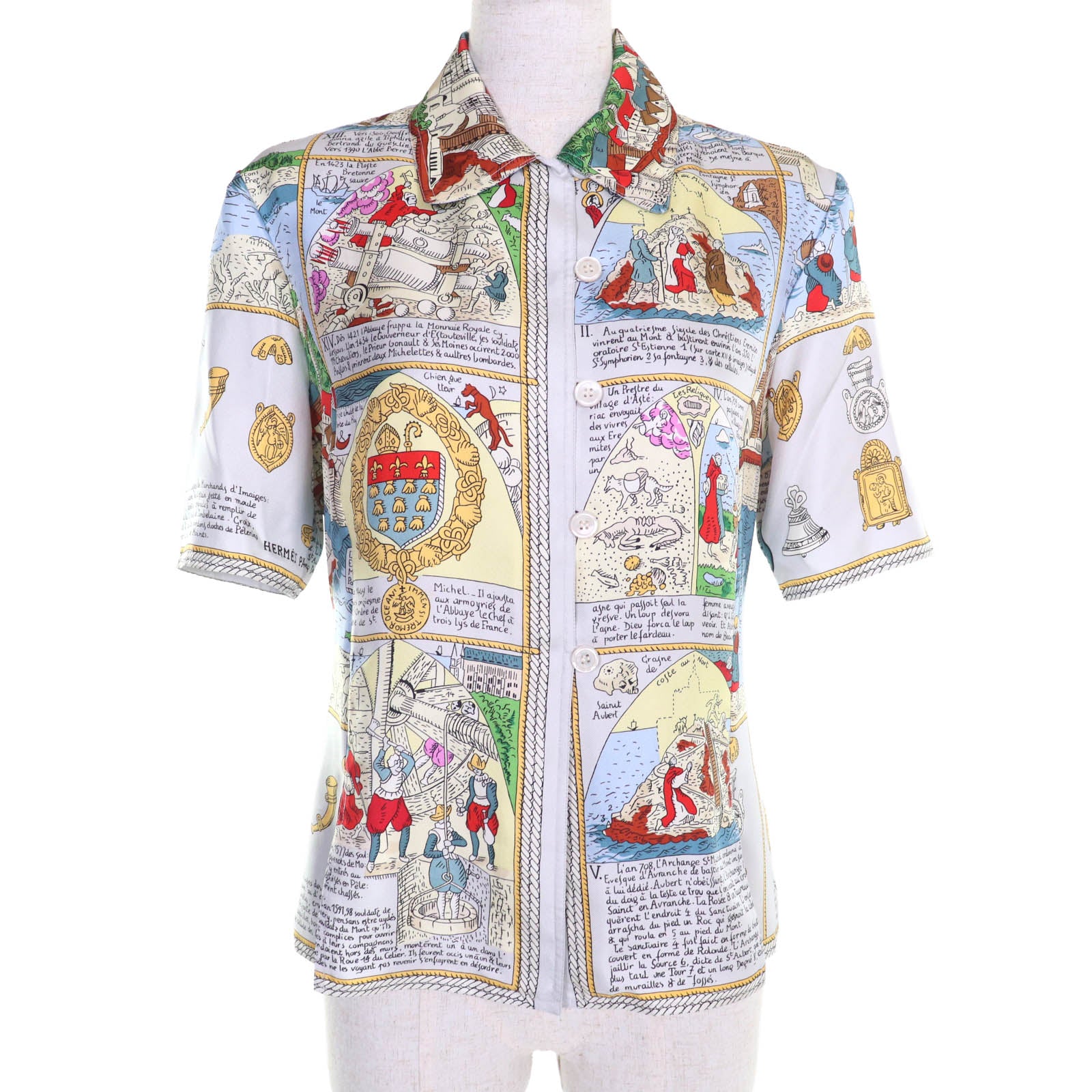 Hermes Mont Saint-Michel Silk Shirt