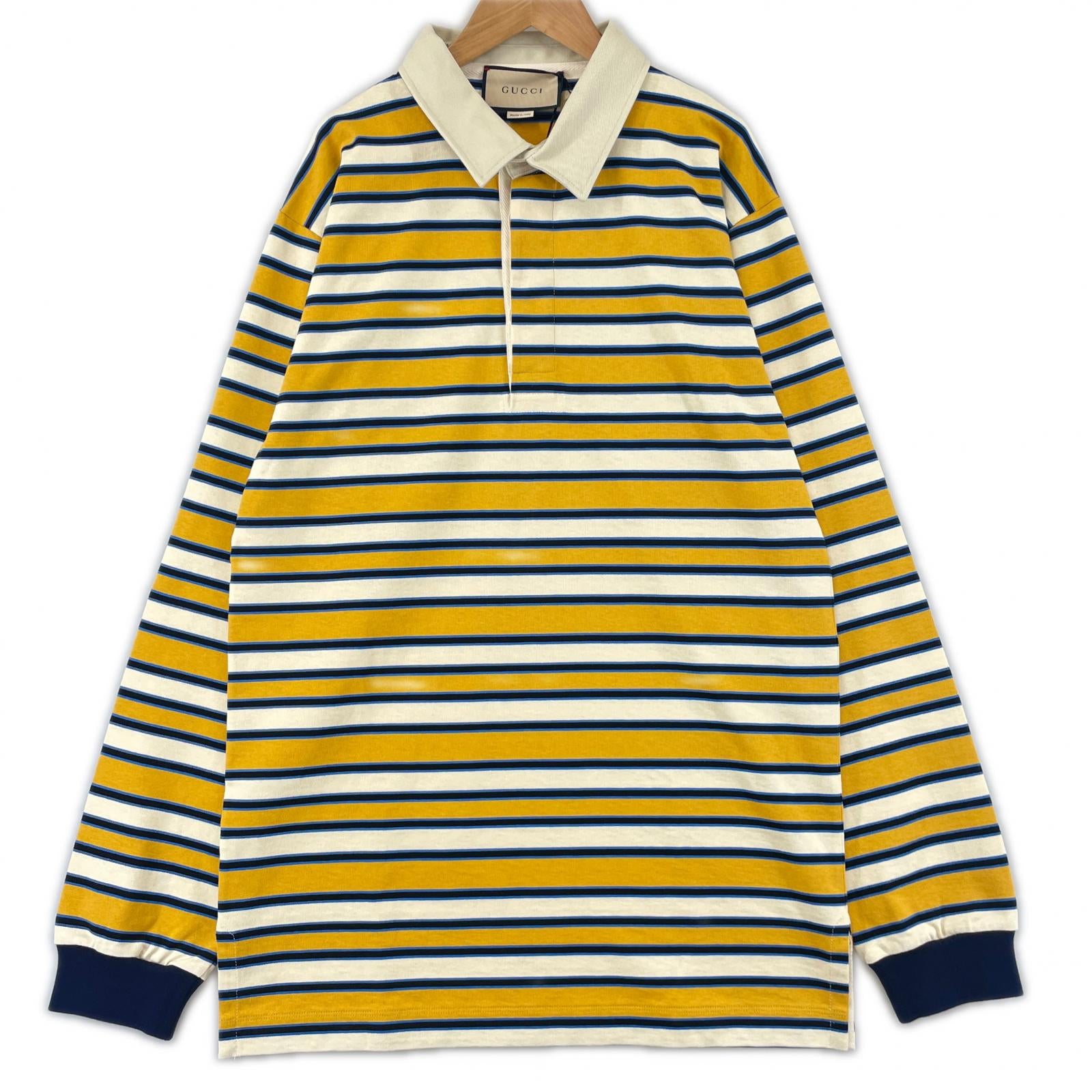 Gucci Cotton Long Sleeve Polo Shirt