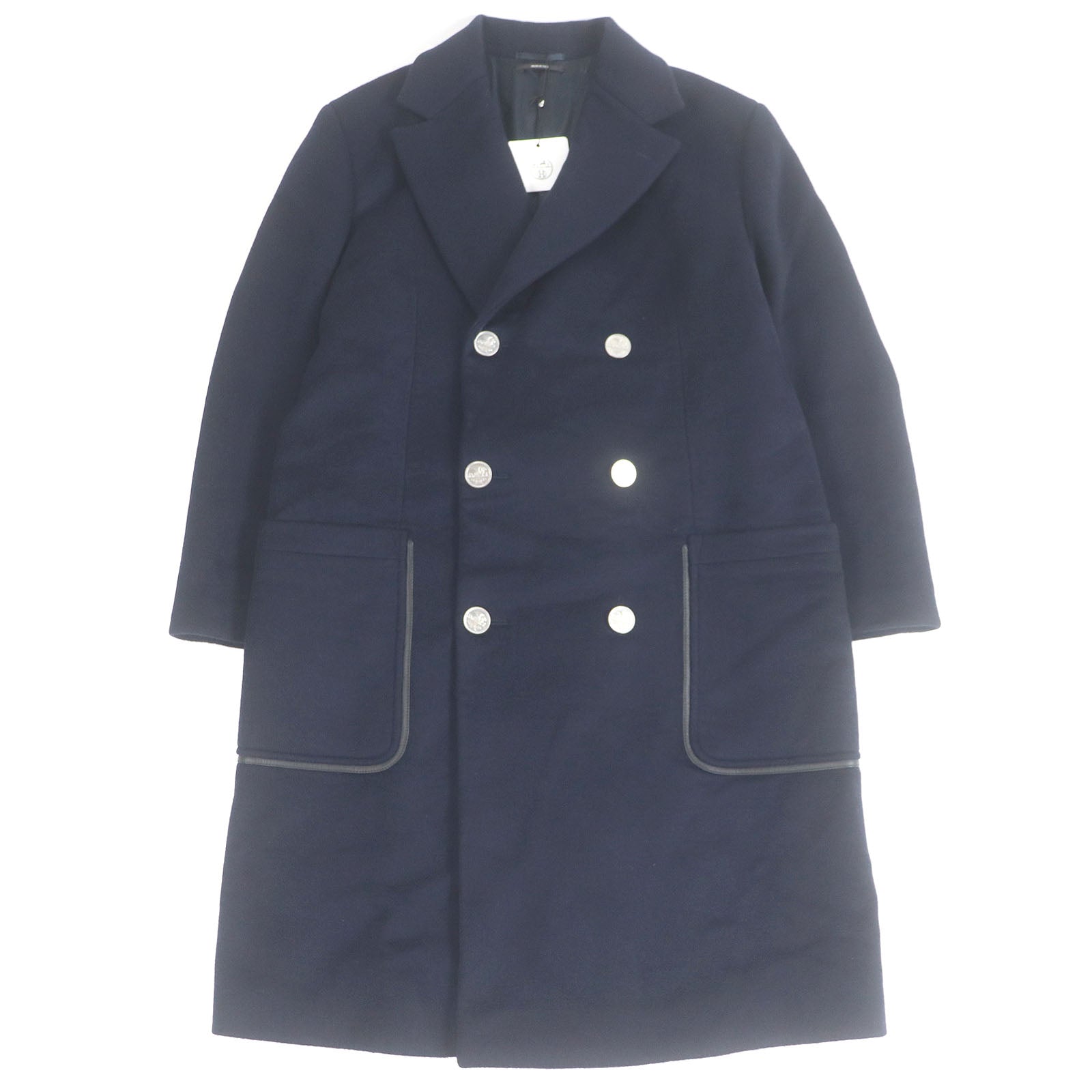 Hermes Chester Partial Lamb Leather Coat