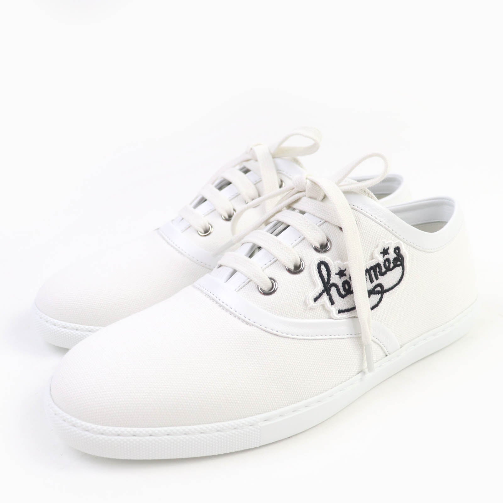 Hermes Innocent Embroidered Canvas Sneakers