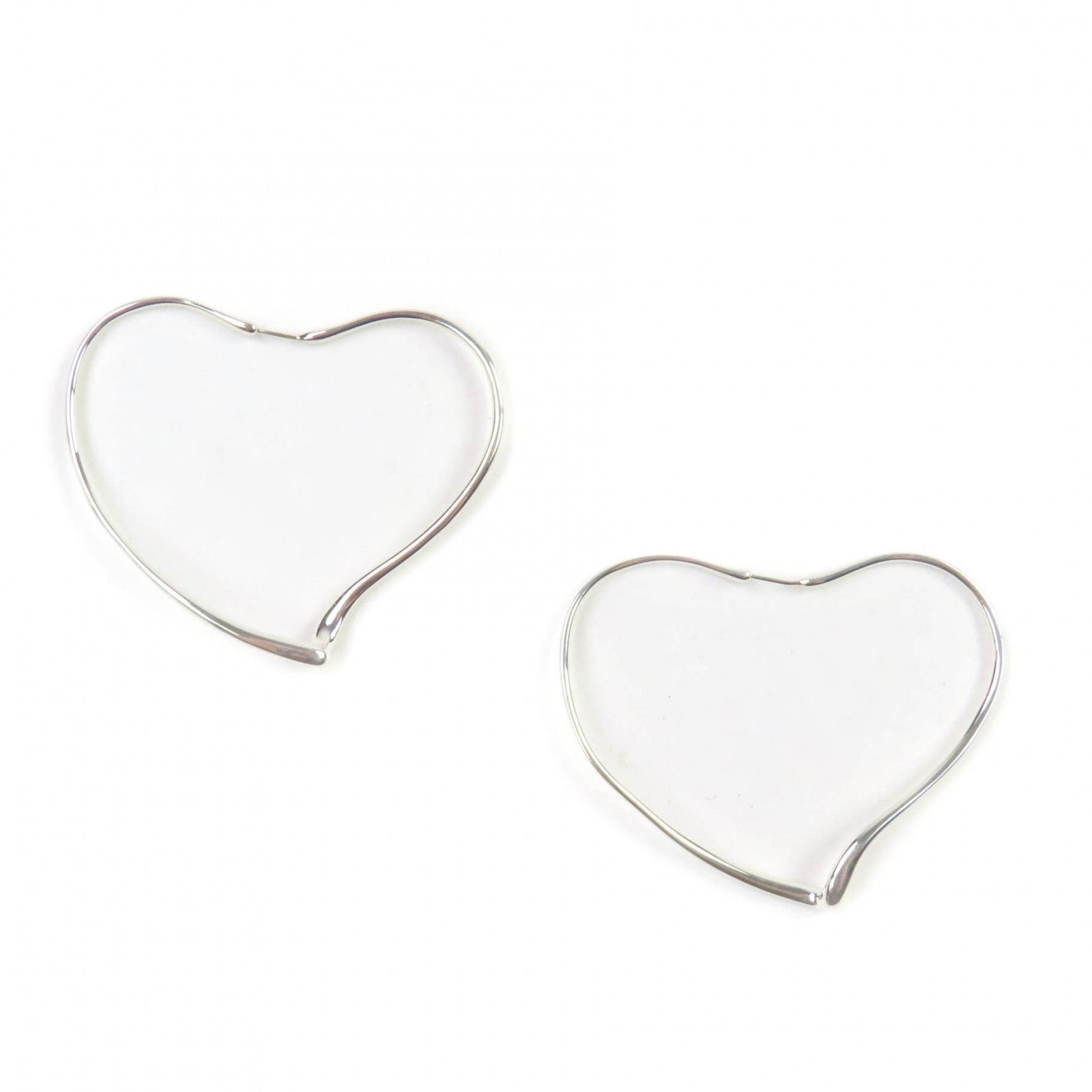 Tiffany&Co. Open Heart Hoop AG925 Earrings