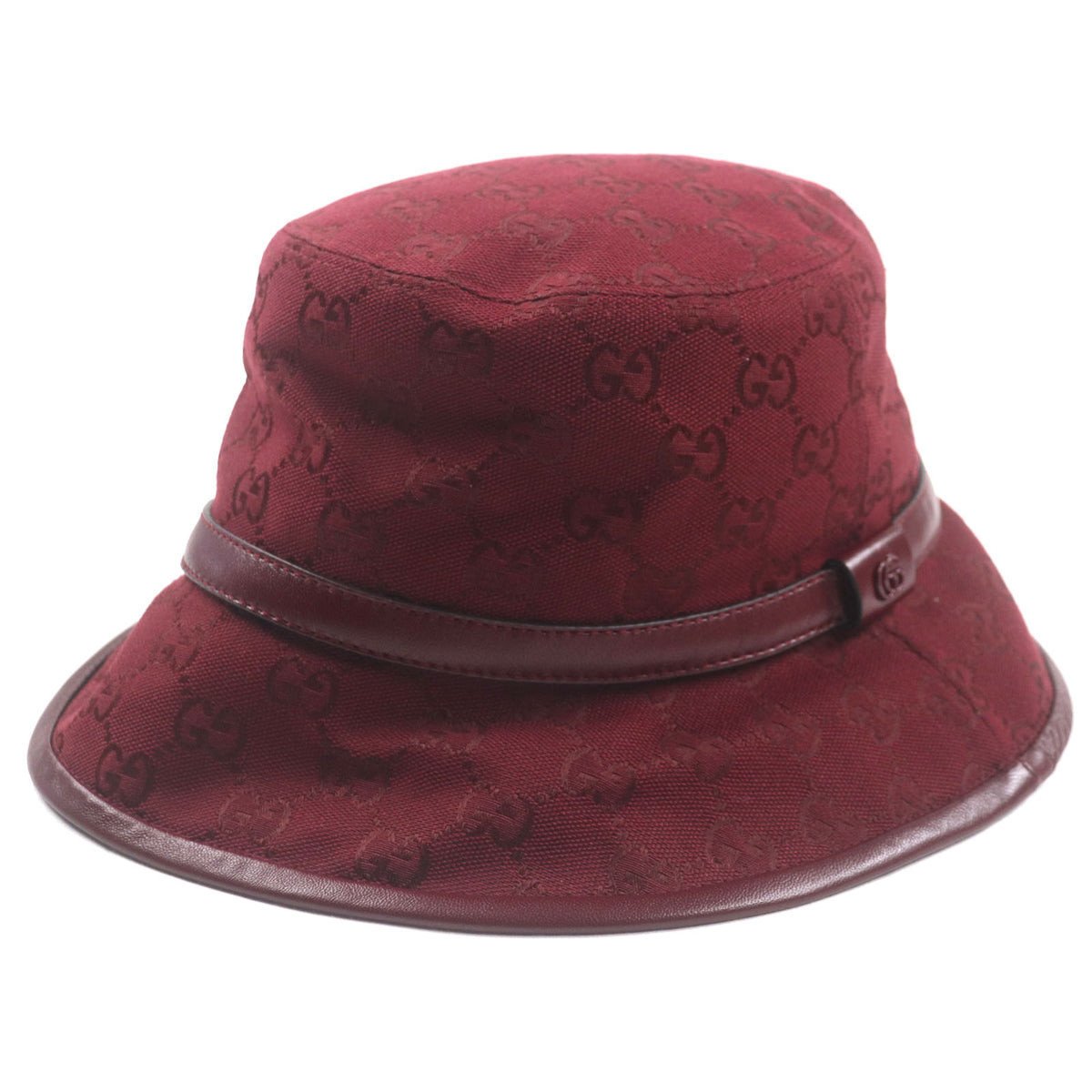 Gucci GG Monogram Leather Hat
