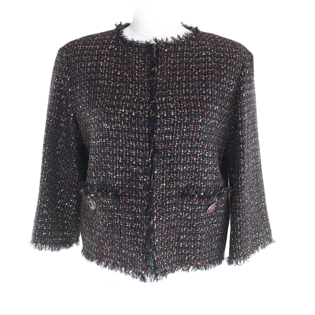 Chanel Nylon Collarless Jacket