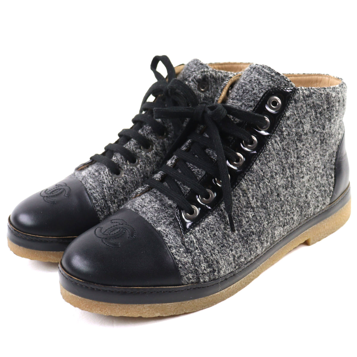 Chanel Tweed Sneakers