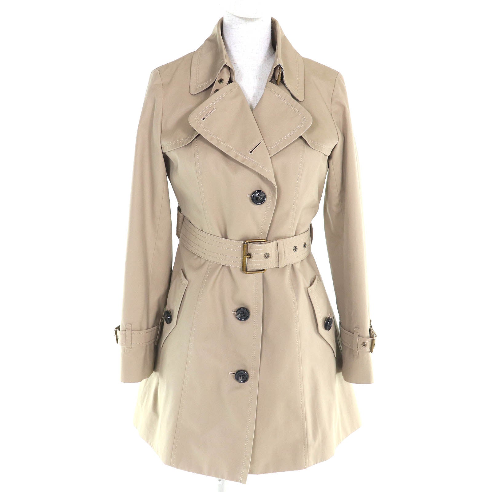 Burberry Blue Label Wool Lined Trench Coat