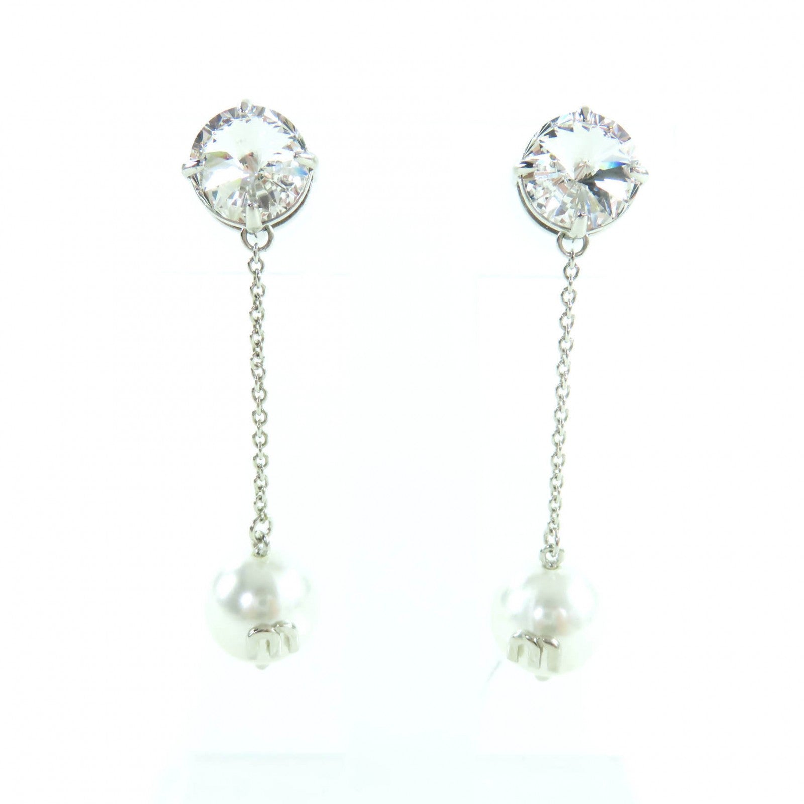 MIUMIU Pierce Pearl Earrings