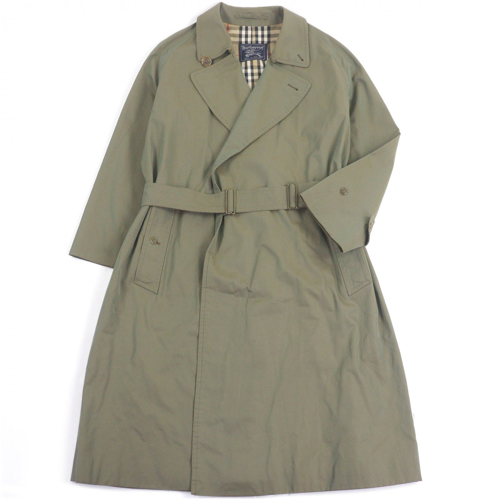 Burberrys Nova Check Cotton Trench Coat
