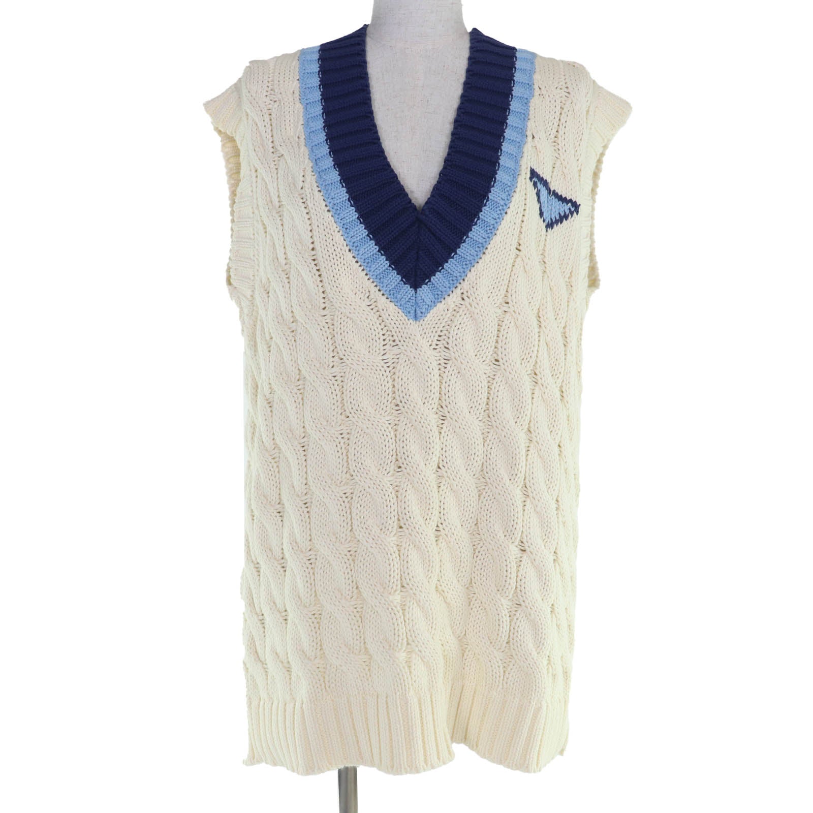 Prada Triangle Logo Cotton Knitwear
