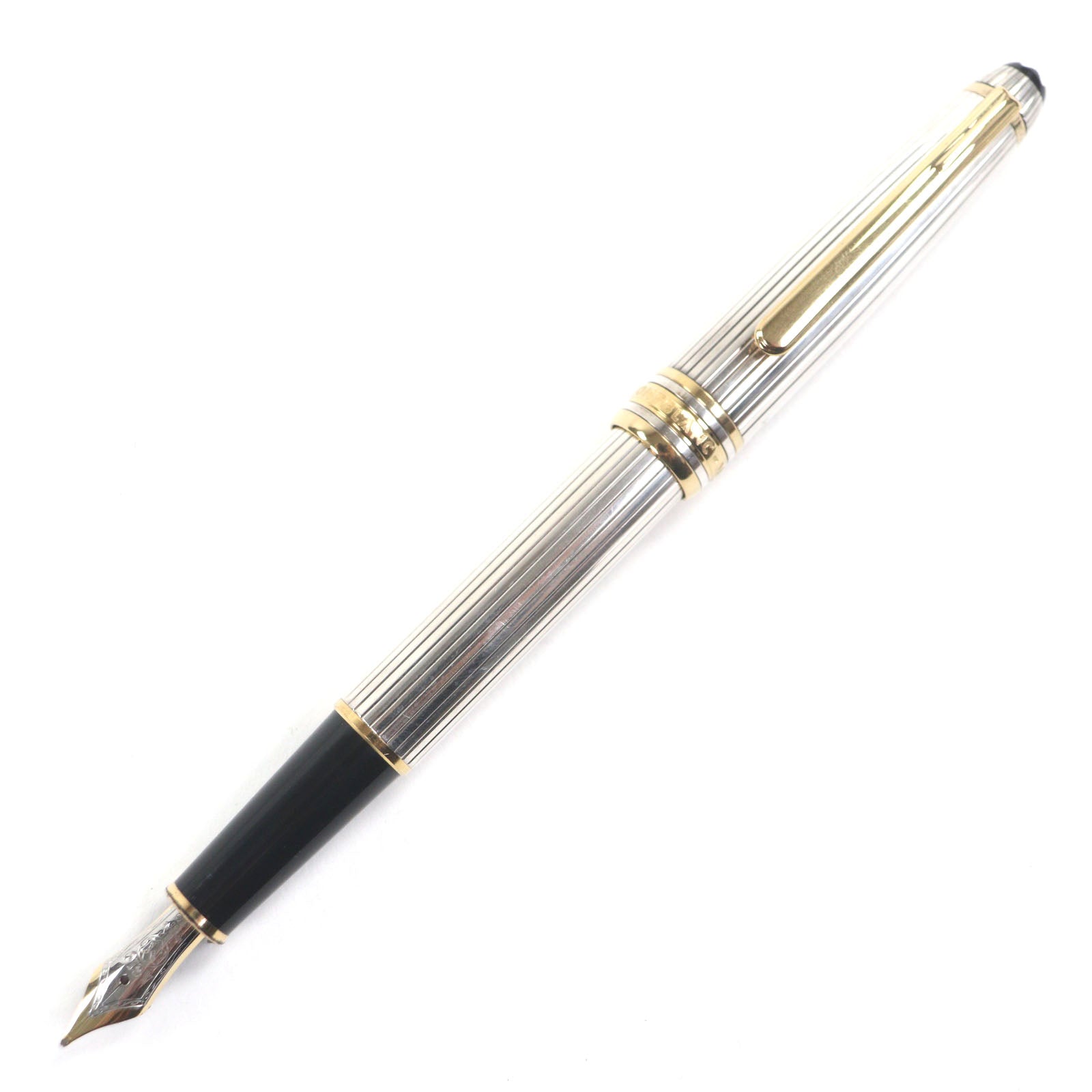 Montblanc Solitaire Au750 Silver Au750 Gold Fountain Pen