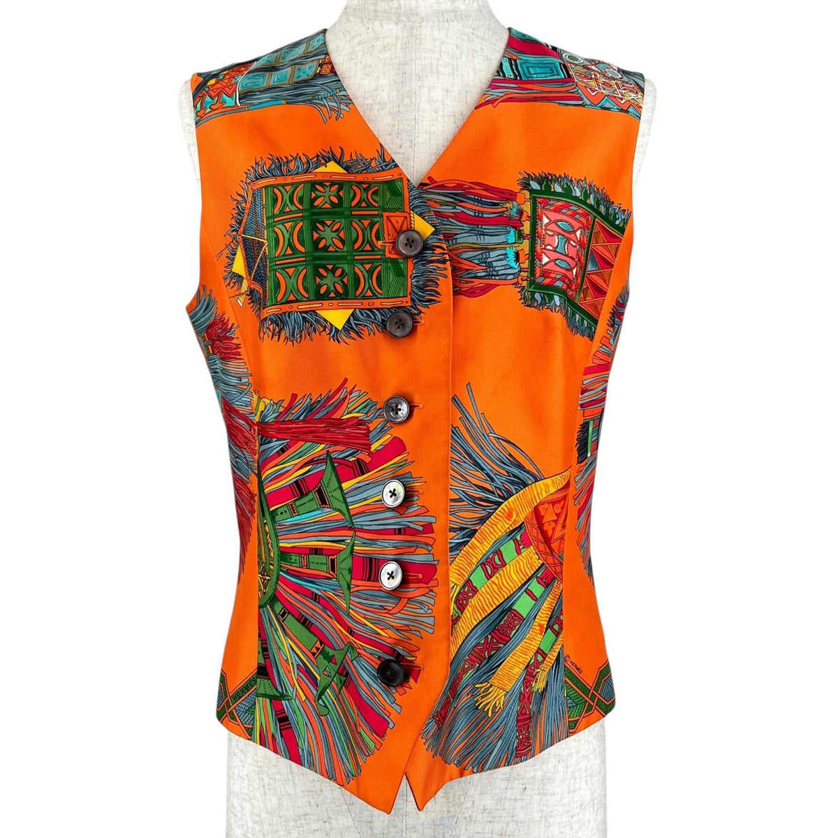 Hermes Silk Top