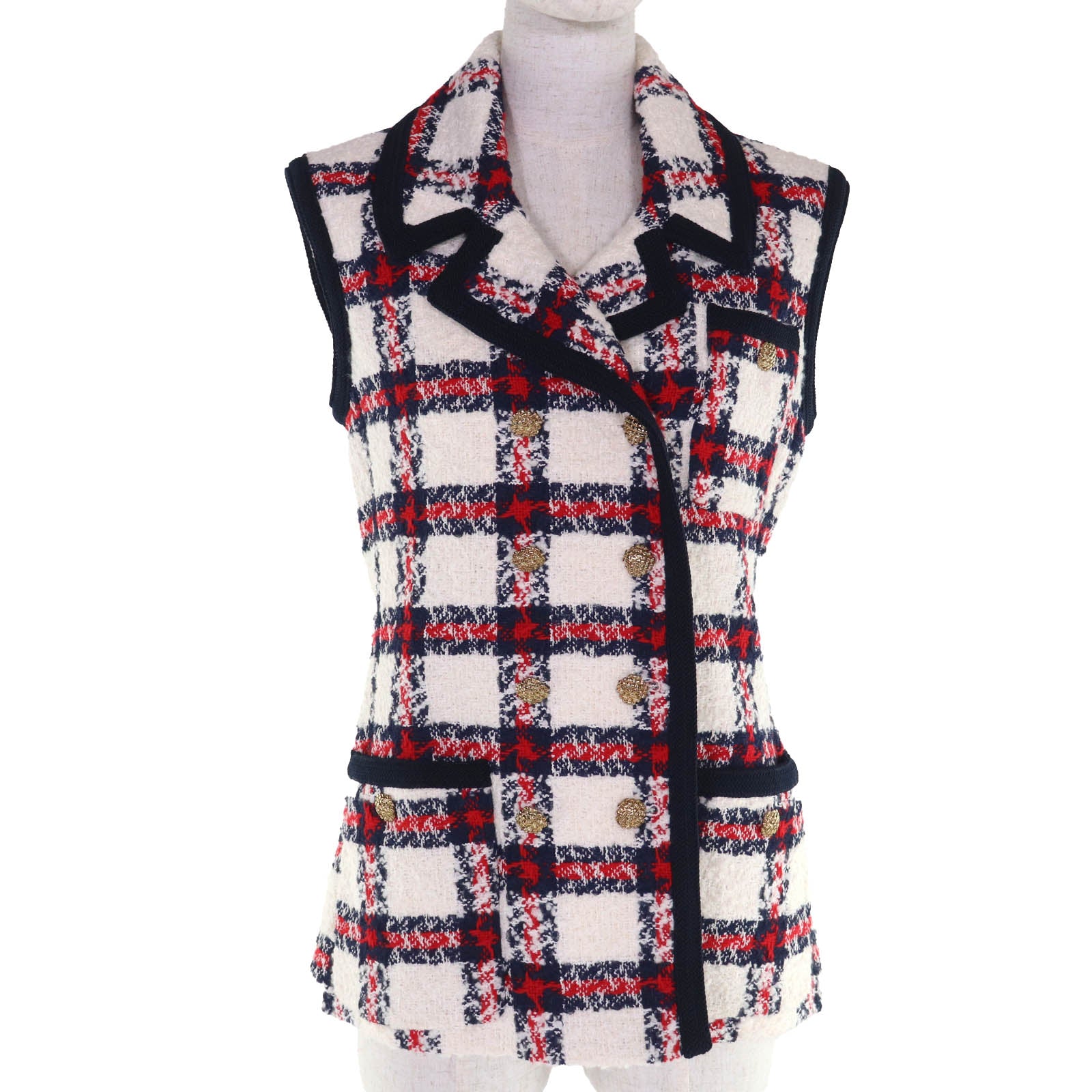 Gucci Nylon Wool Cotton Knit Top