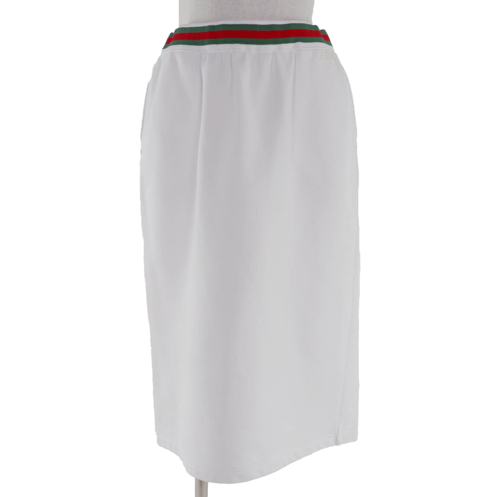 Gucci Logo Web Line Cotton Skirt