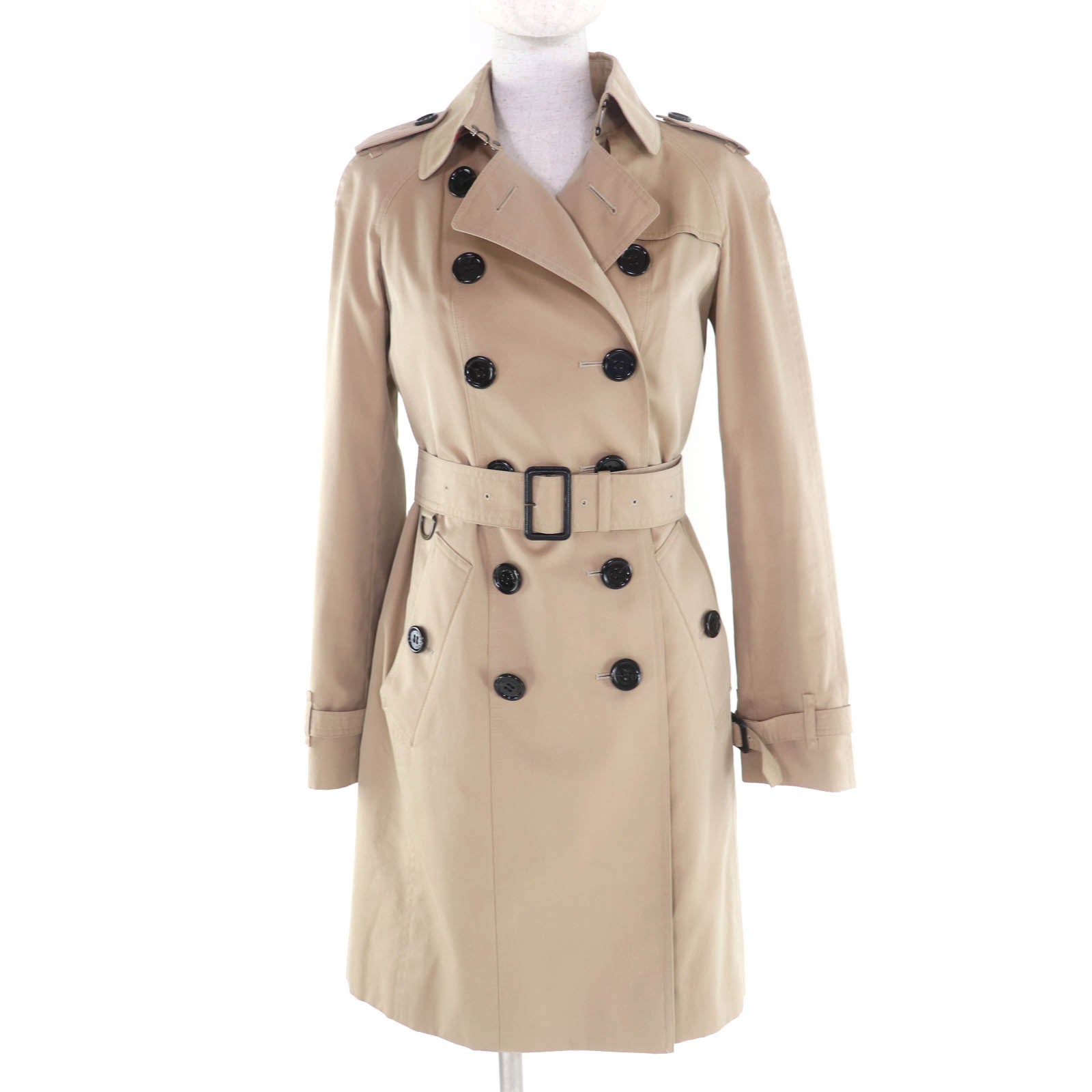 Burberry London Cotton Leather Trench Coat