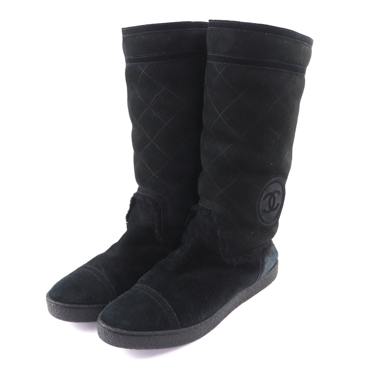 Chanel Mouton Boots