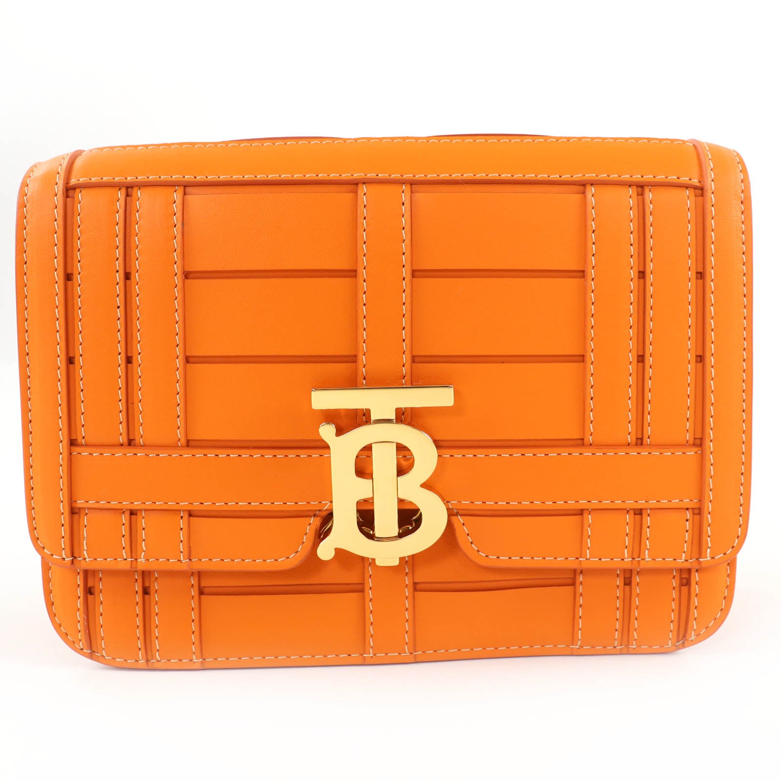 Burberry TB Metal 2way Leather Shoulder Bag