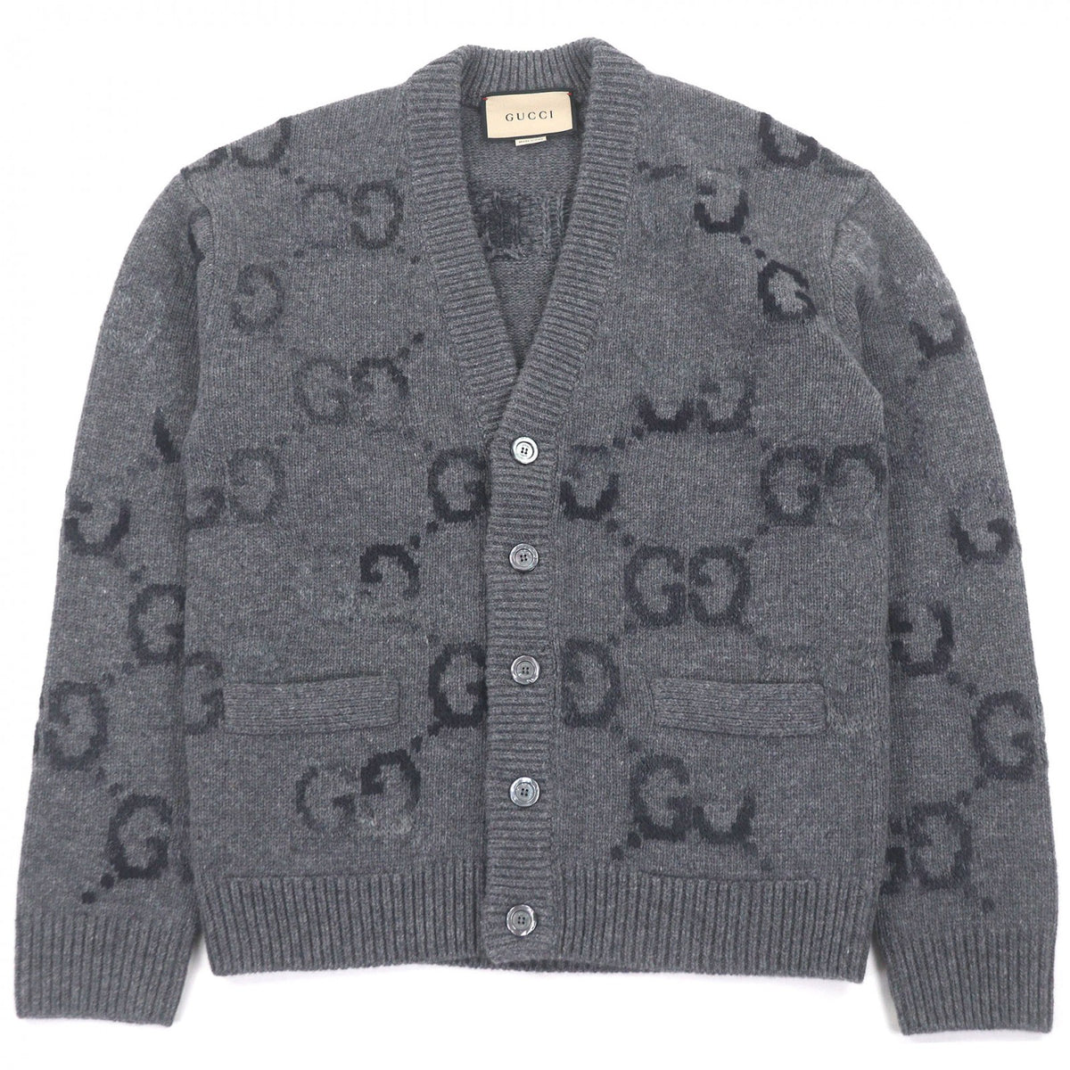 Gucci Jumbo GG logo Wool Cardigan
