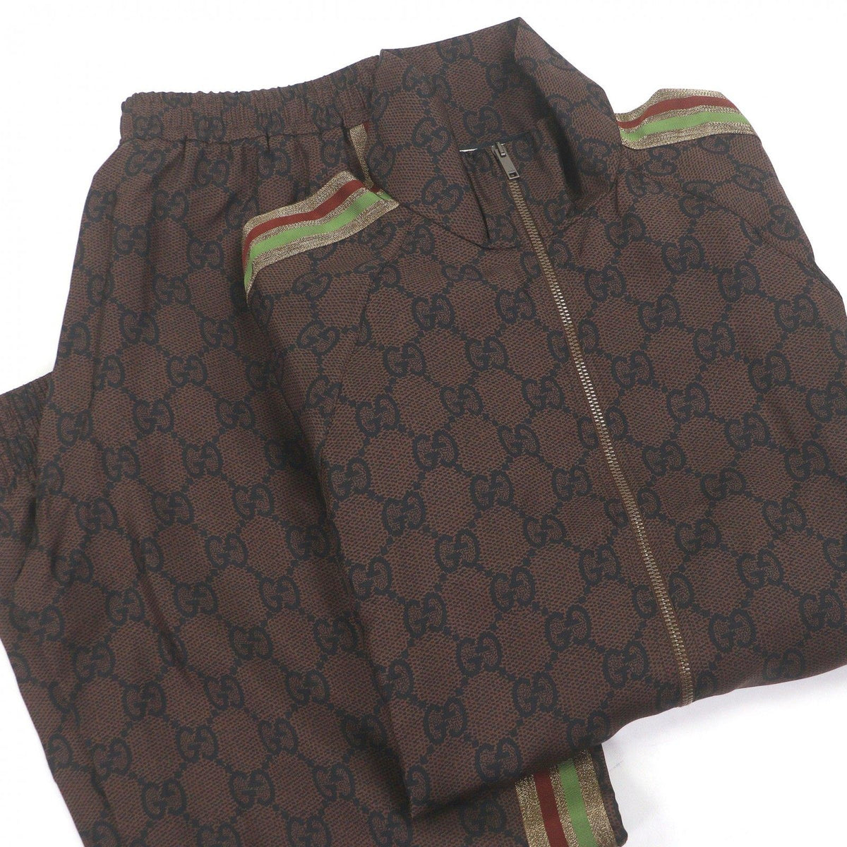 Gucci Web Stripe GG Supreme Silk Set