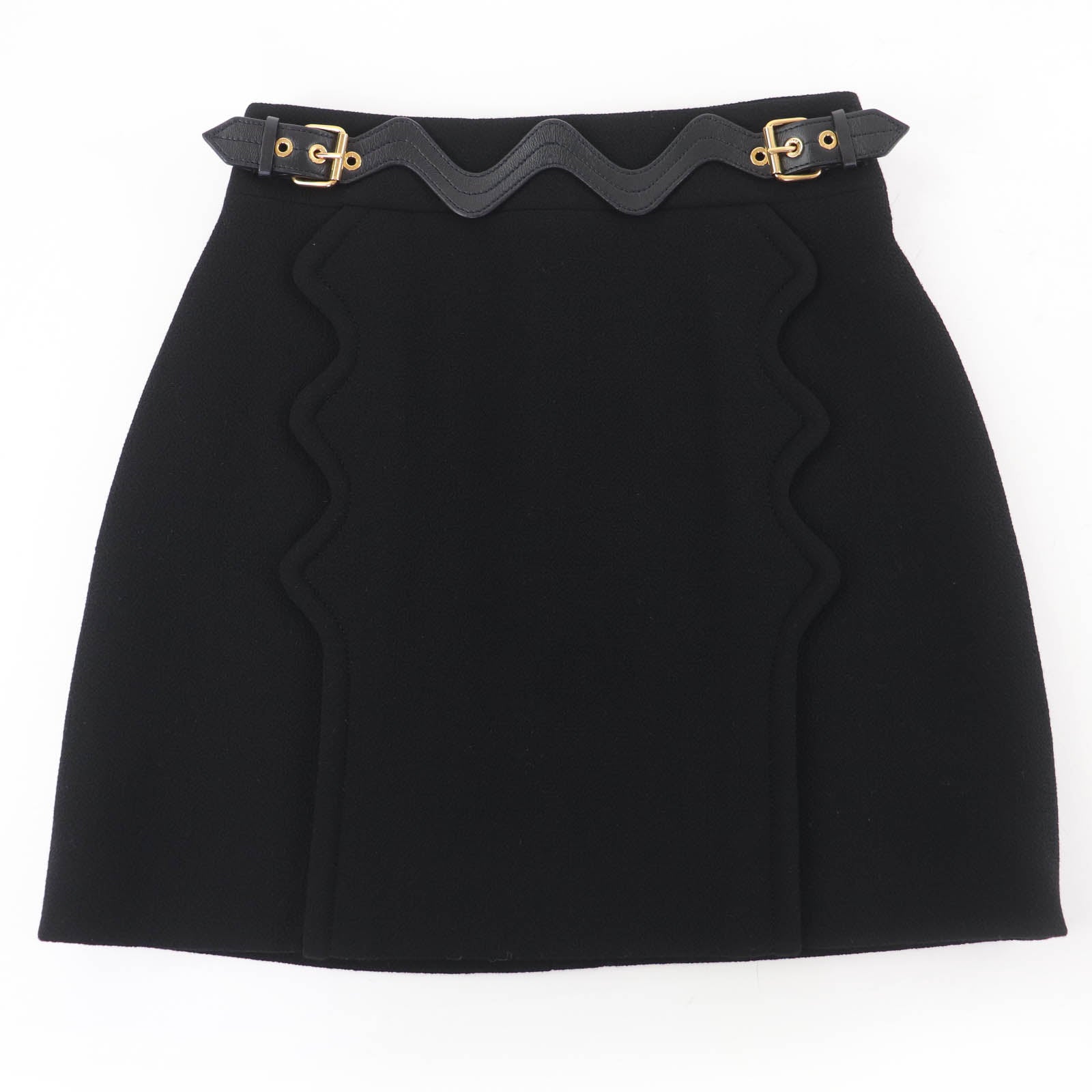 Louis Vuitton mini skirt leather belt
