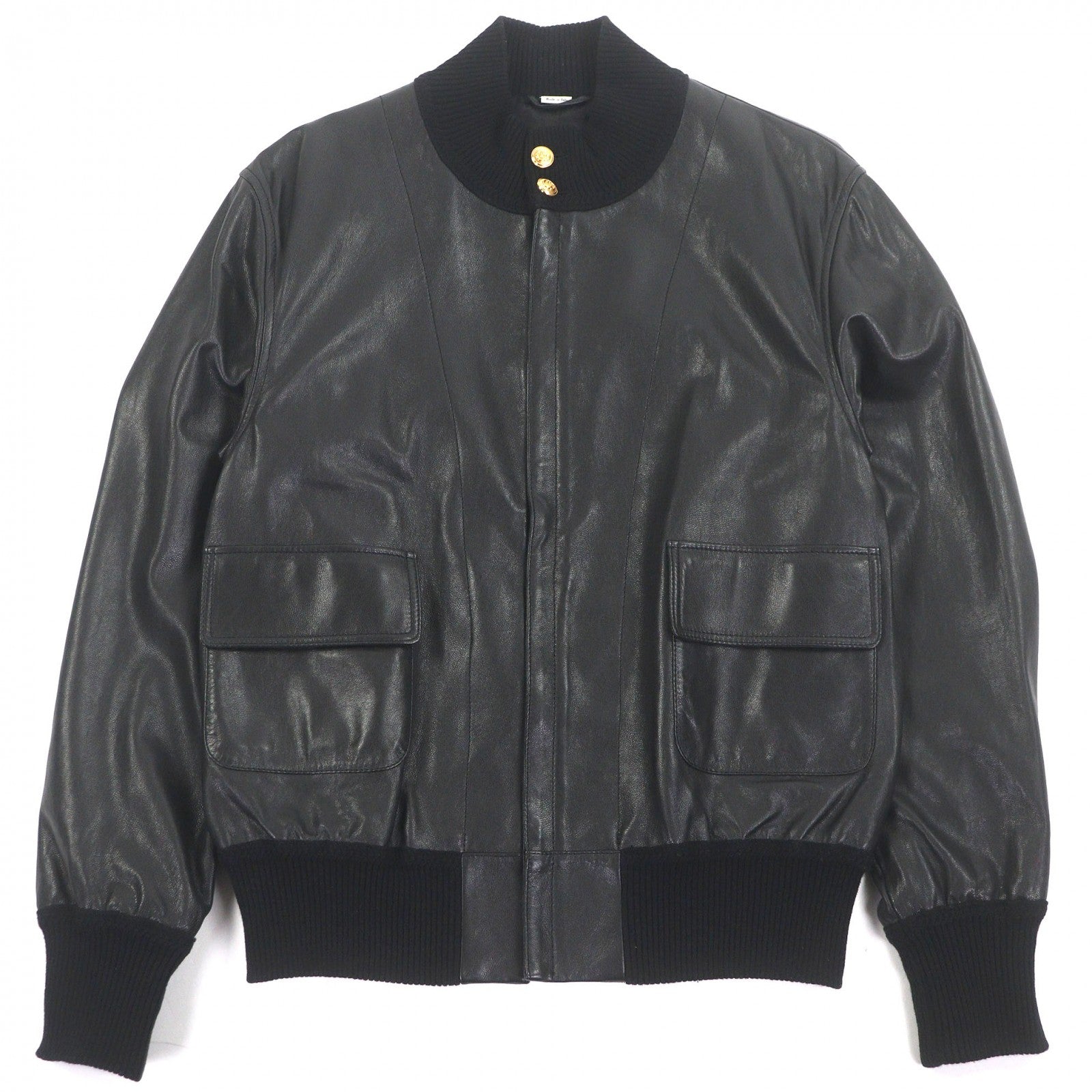 Gucci GG Gold Button Shearling Jacket