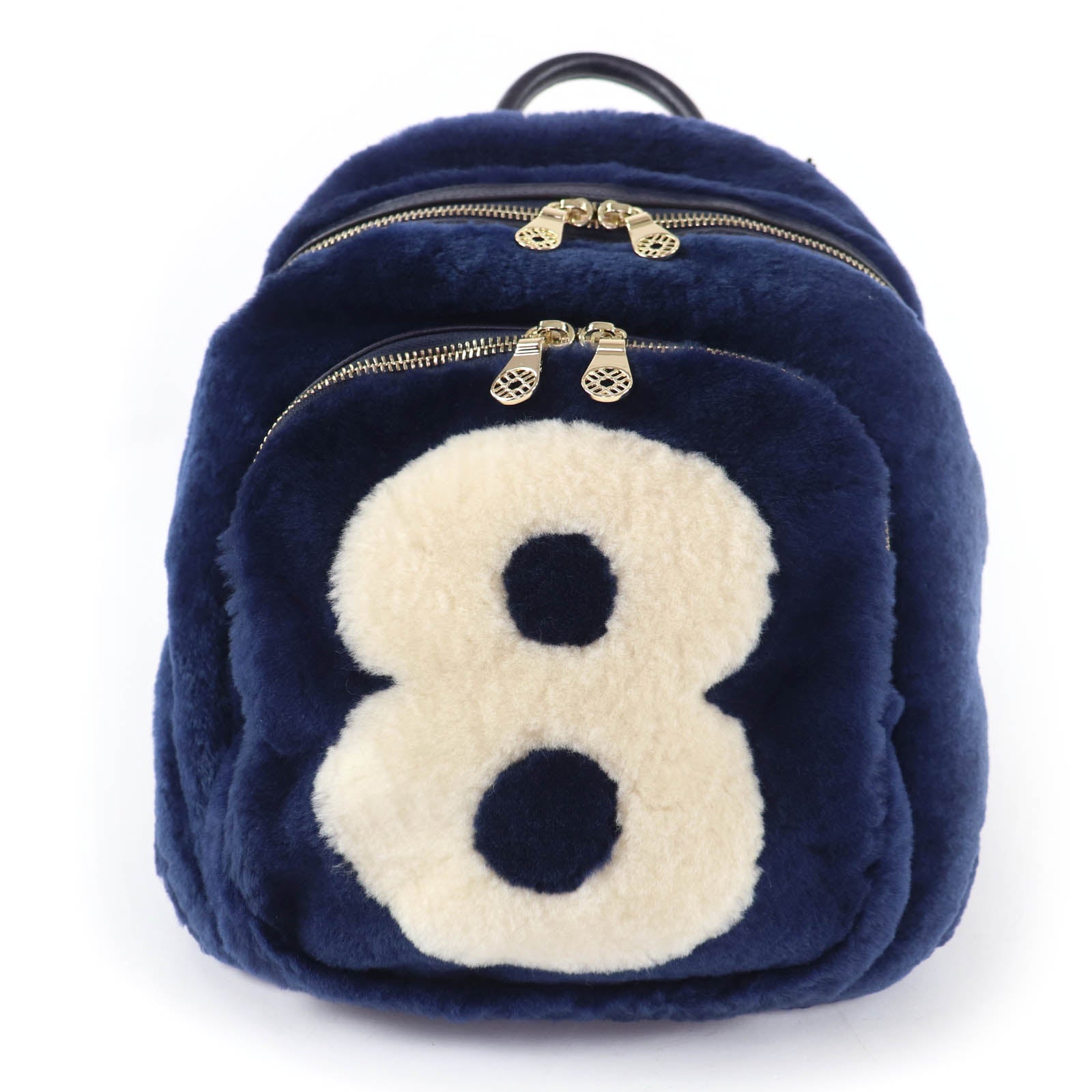 muta Shearling Leather Backpack