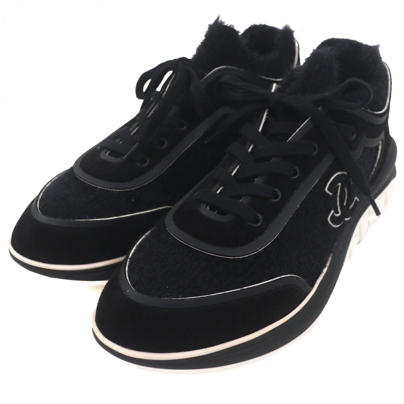 Chanel COCO Mark Knit Sneakers