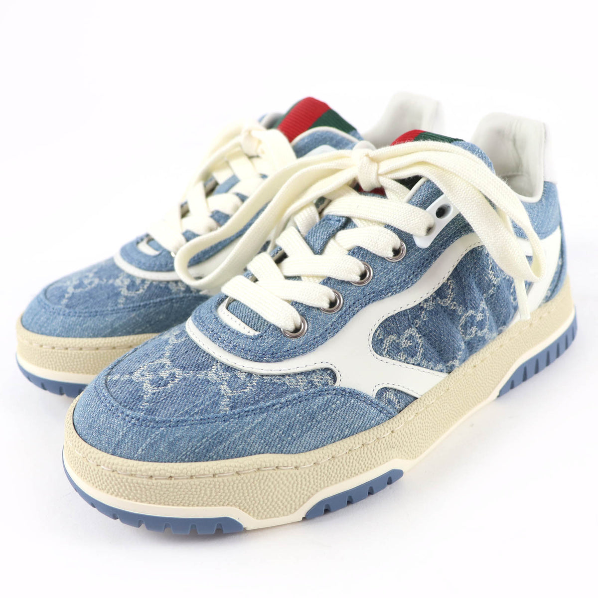Gucci GG Denim Low Cut Sneakers