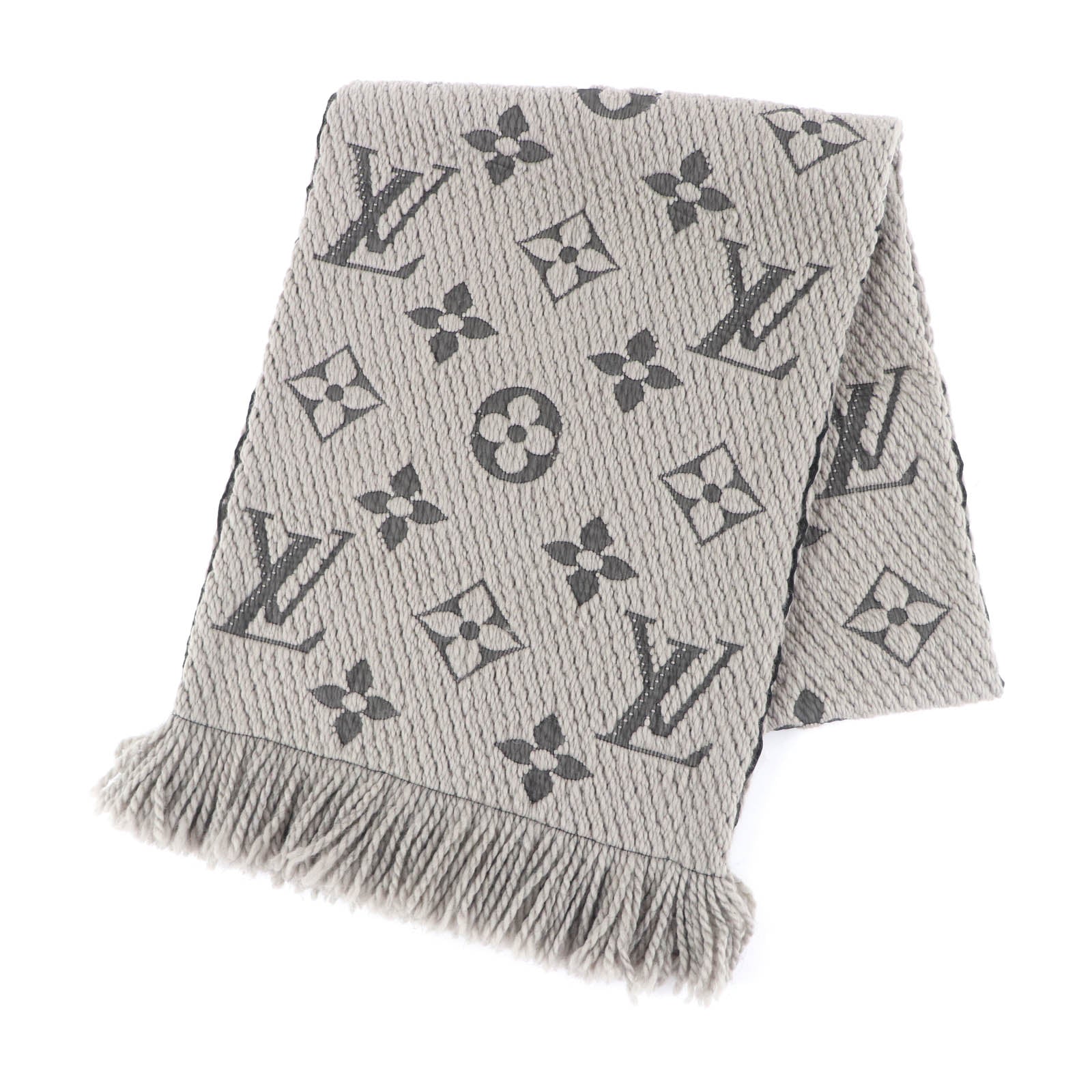Louis Vuitton Escale Logo Mania Wool Silk Scarf