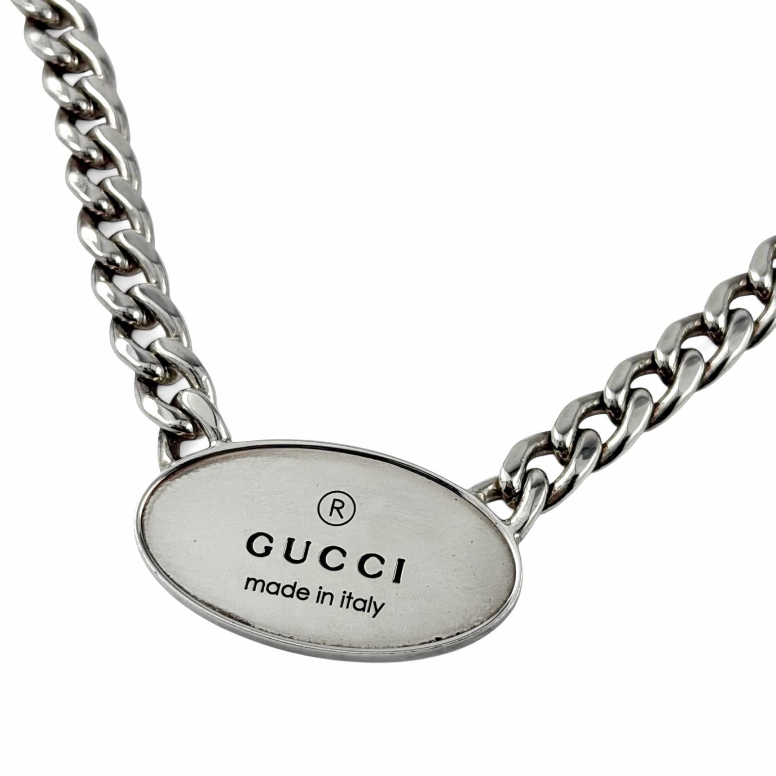 Gucci AG925 Plate Necklace